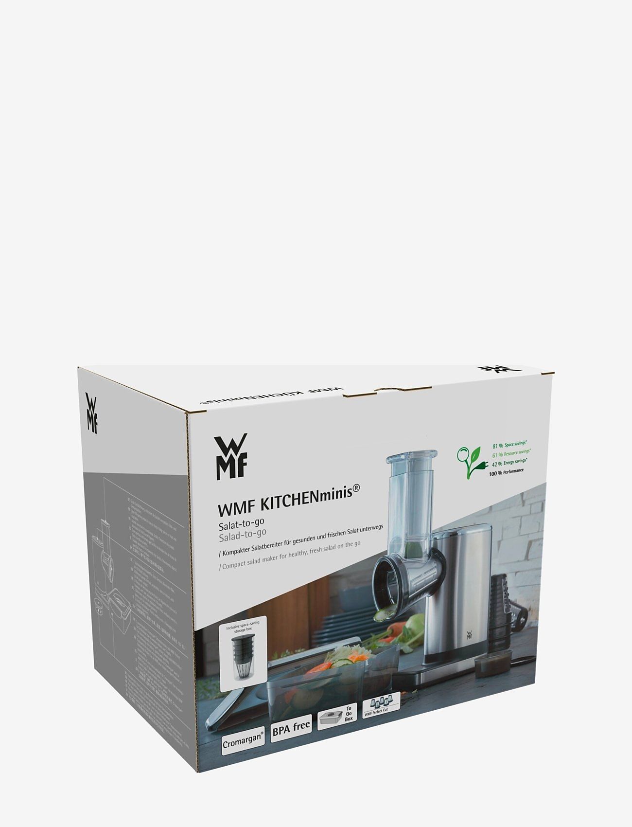 WMF - KitchenMinis shredder salad w. 5 inserts and to-go lunch box - cromargan - 2