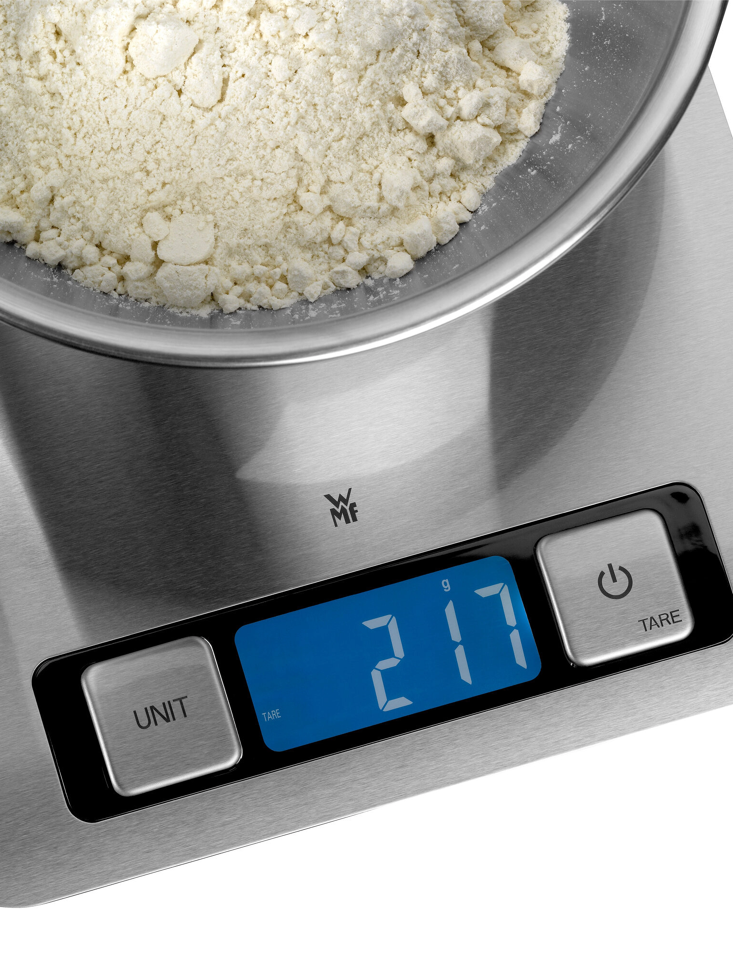 WMF - Kitchen scale digital 20x20 cm, 1 g/5 kg, stainless steel - cromargan - 3