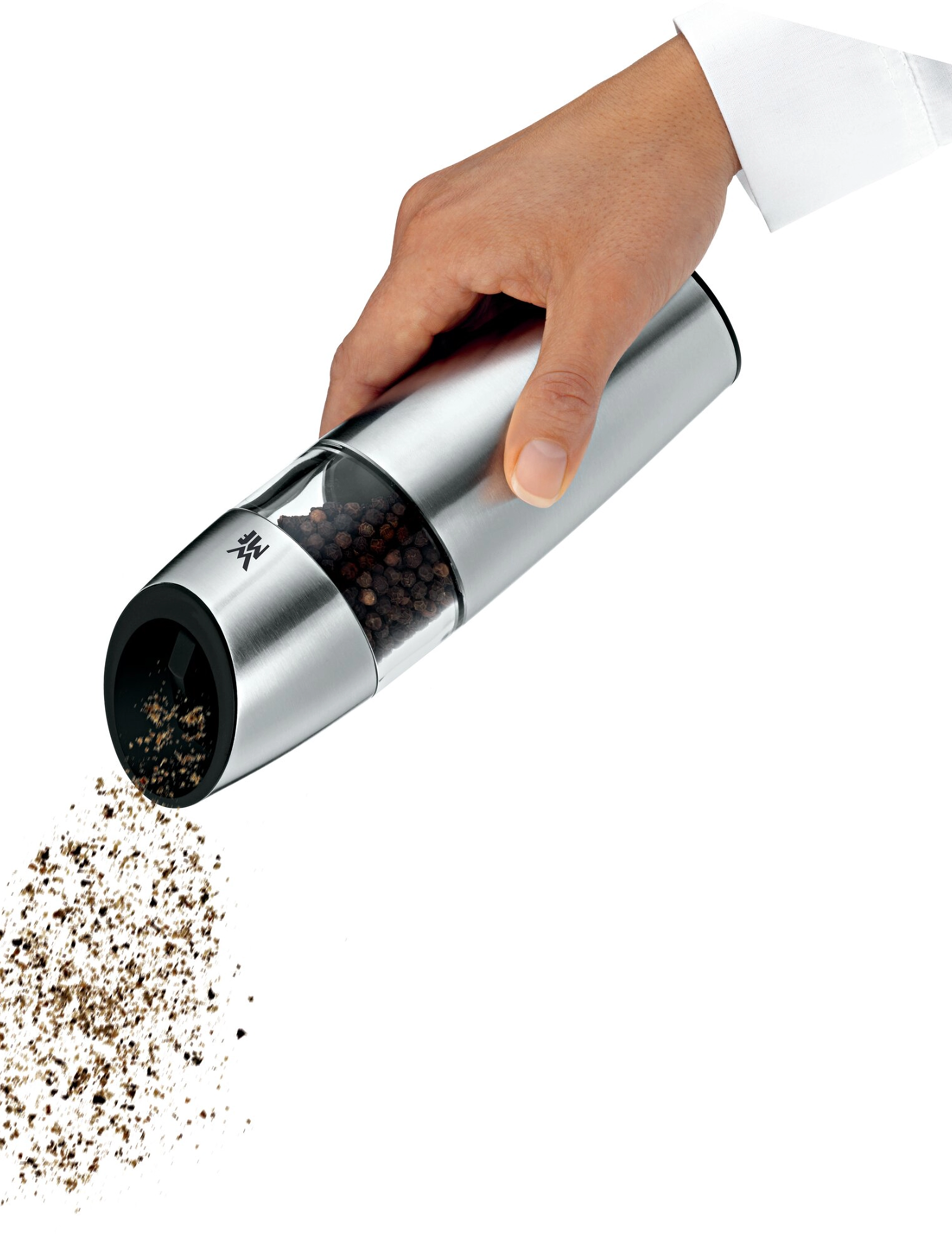 WMF - Ceramill electric salt & pepper mill 20 cm, ø 5,5 cm, stainless steel - cromargan - 3