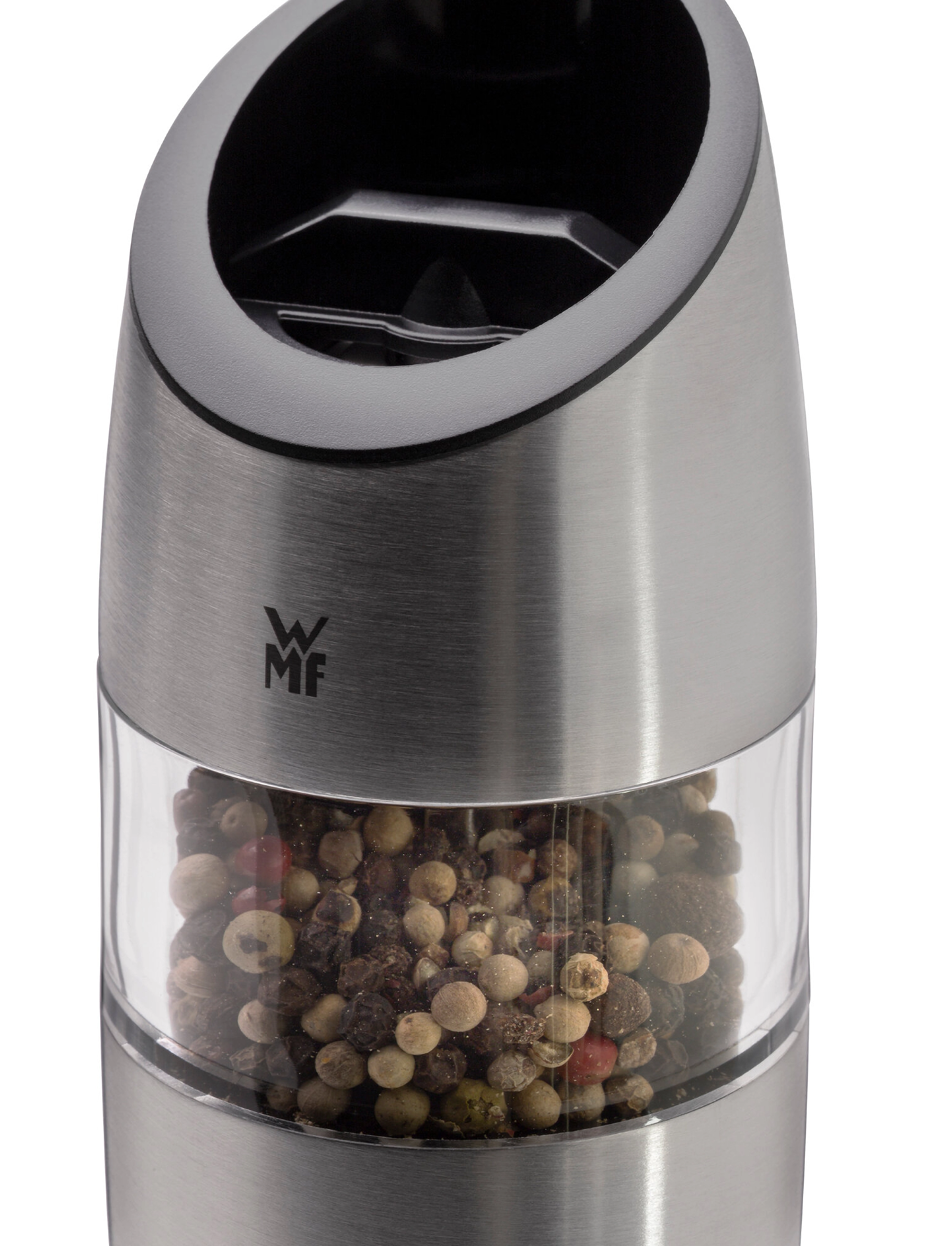 WMF - Ceramill electric salt & pepper mill 20 cm, ø 5,5 cm, stainless steel - cromargan - 4