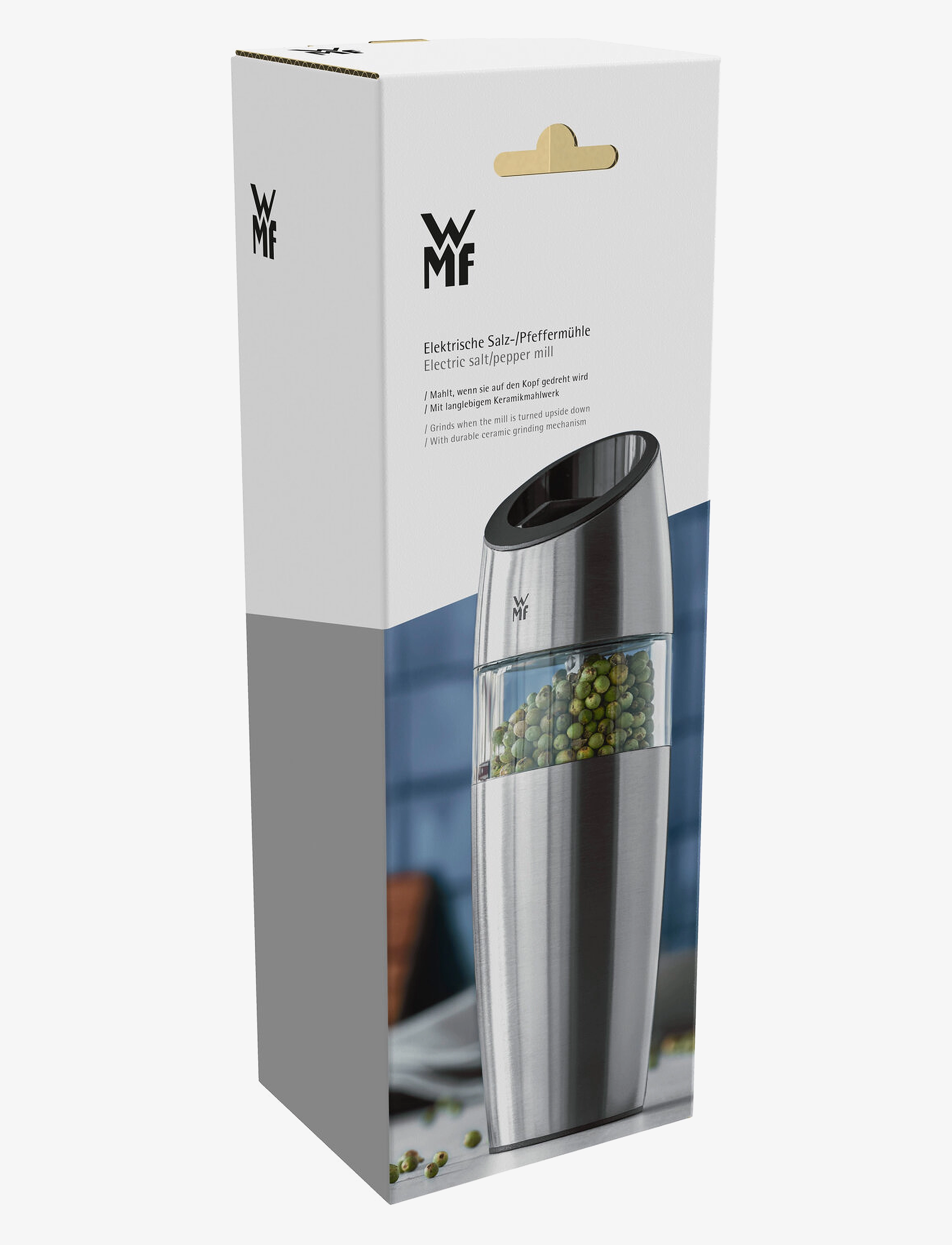 WMF - Ceramill electric salt & pepper mill 20 cm, ø 5,5 cm, stainless steel - cromargan - 2