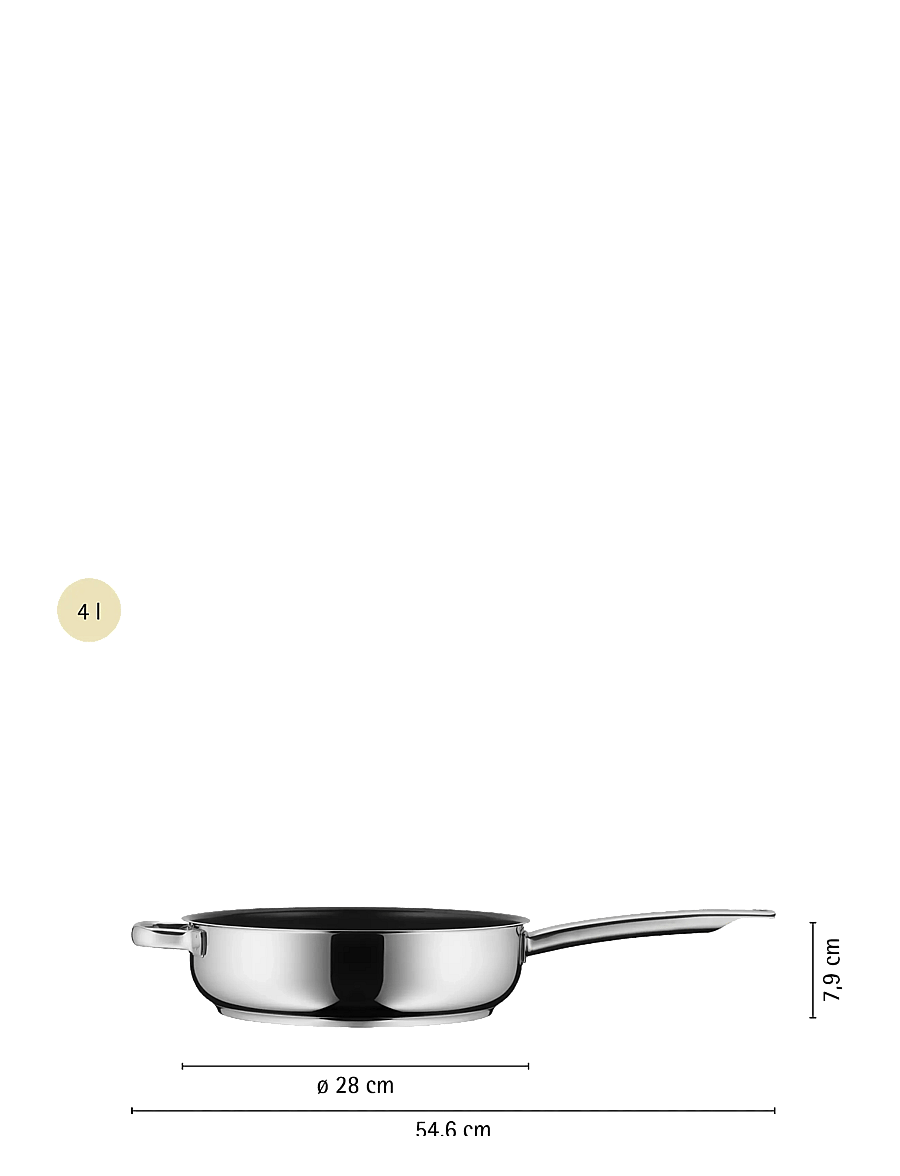 WMF - Durado saute pan 28 cm - schmorpfannen & sauteusen - cromargan - 3