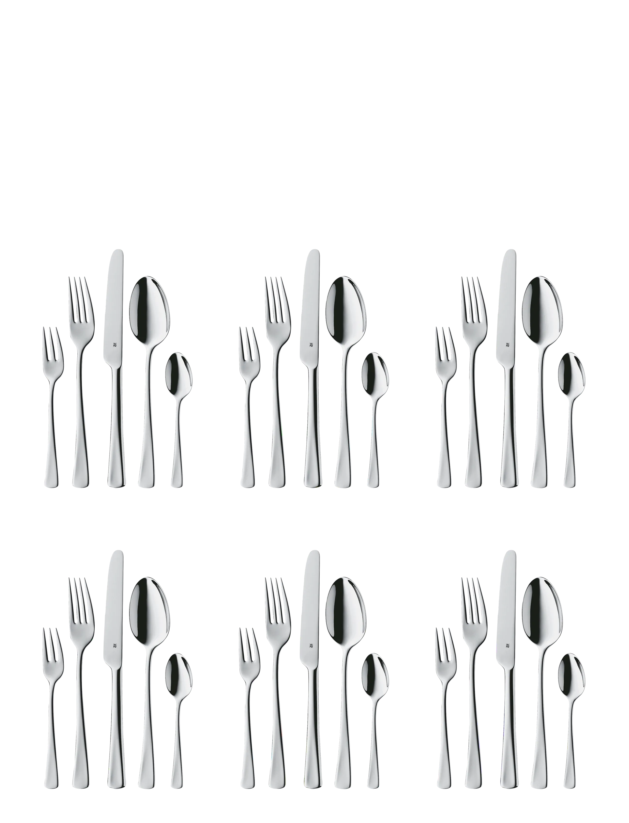 WMF - Denver 30 pcs., polished - bestecksets - cromargan - 1
