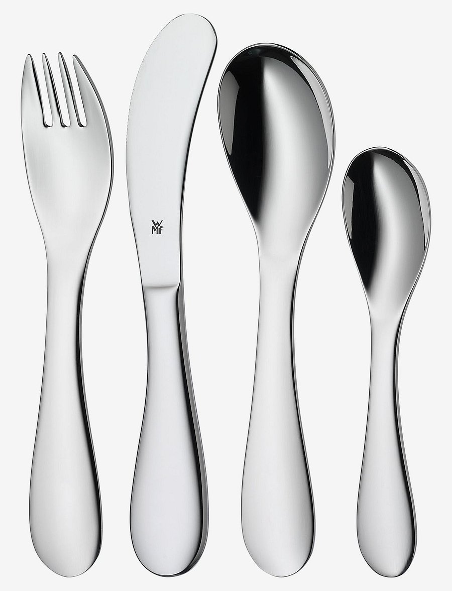 WMF - Knuddel 4 pcs. kids cutlery - cromargan - 0