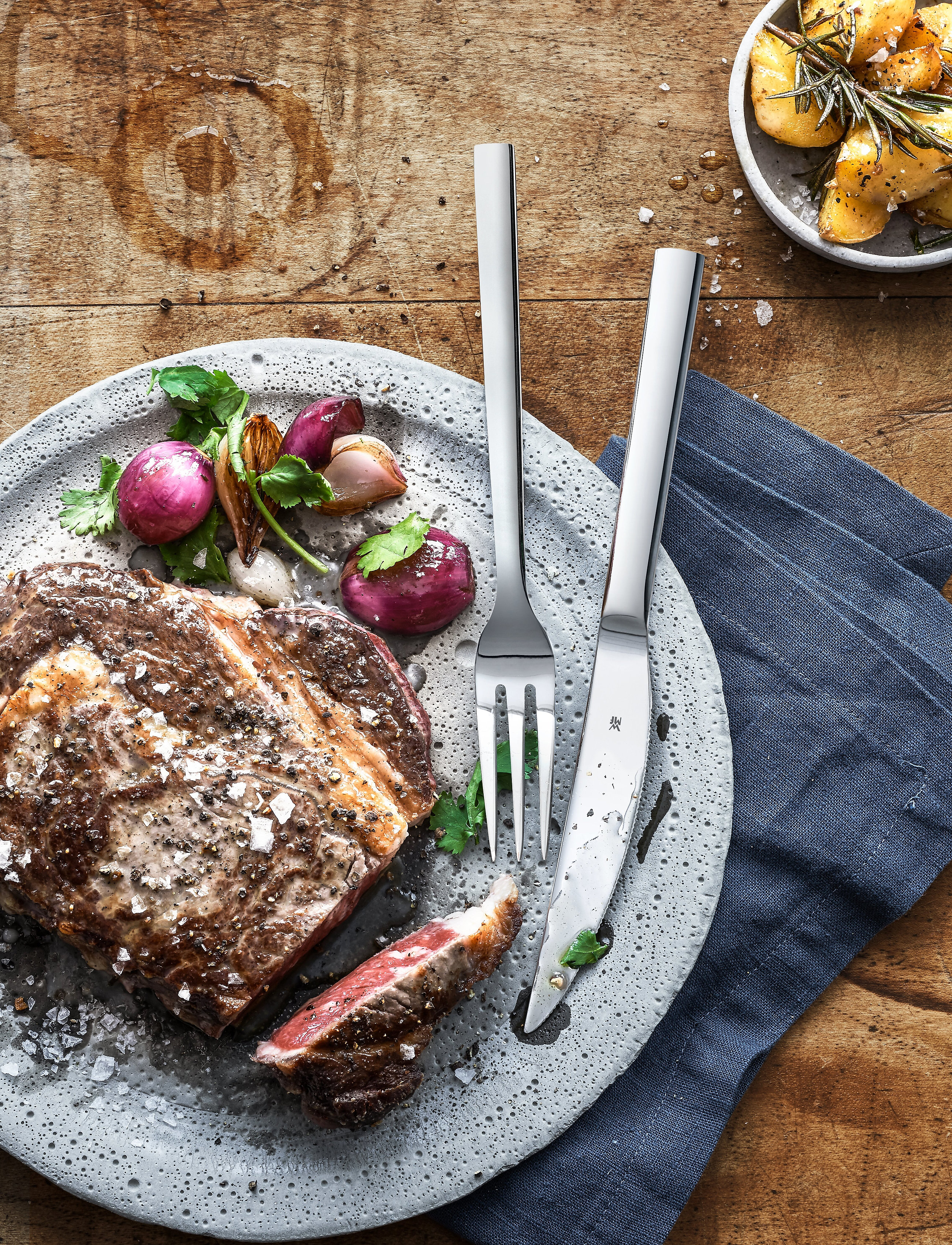 WMF Nuova Steak/Pizza Bestik 12 Stk Sæt, One Size, Silver, Bestik > Steakbestik, Unisex