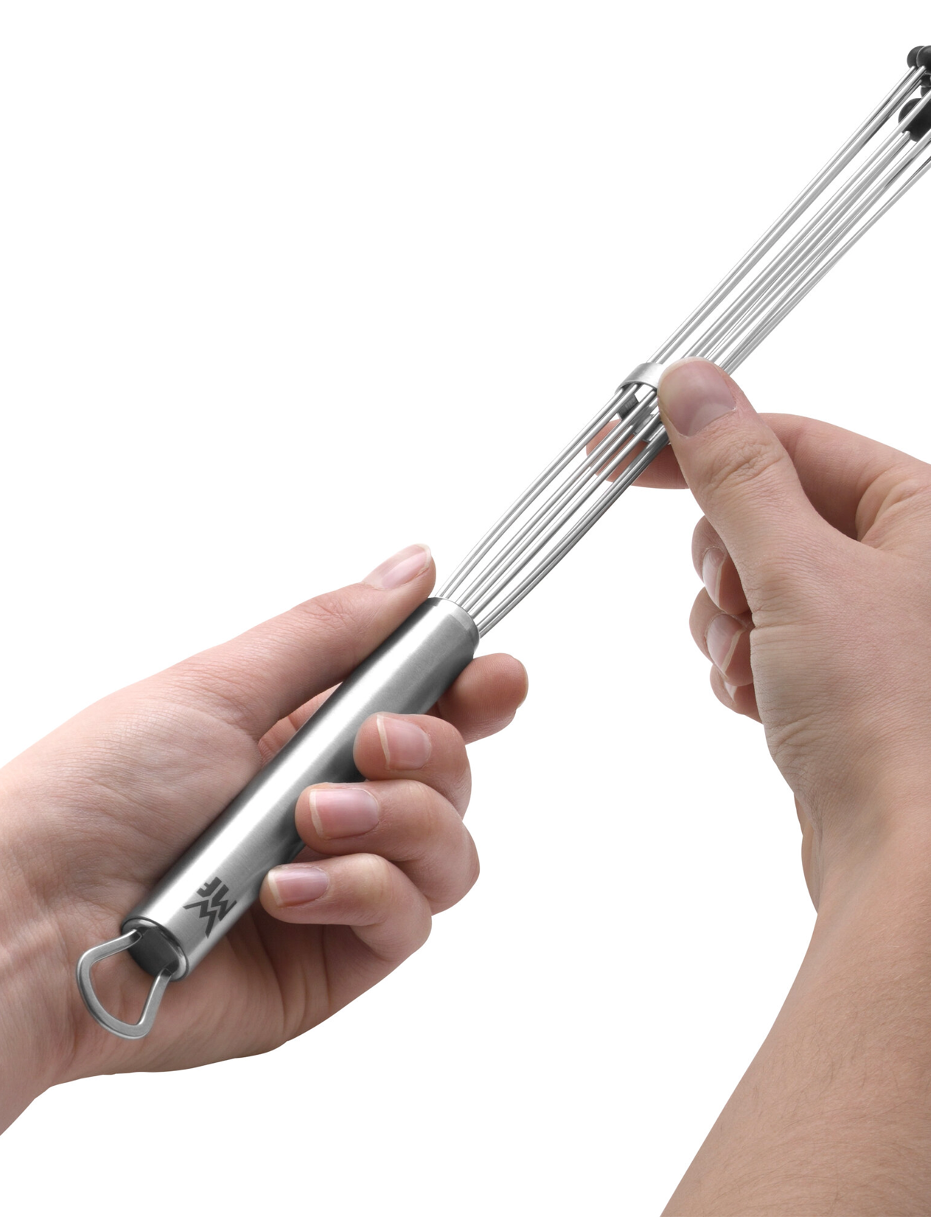 WMF - Profi Plus flexi whisk 27 cm w. sliding ring, w. silicone balls - cromargan - 2
