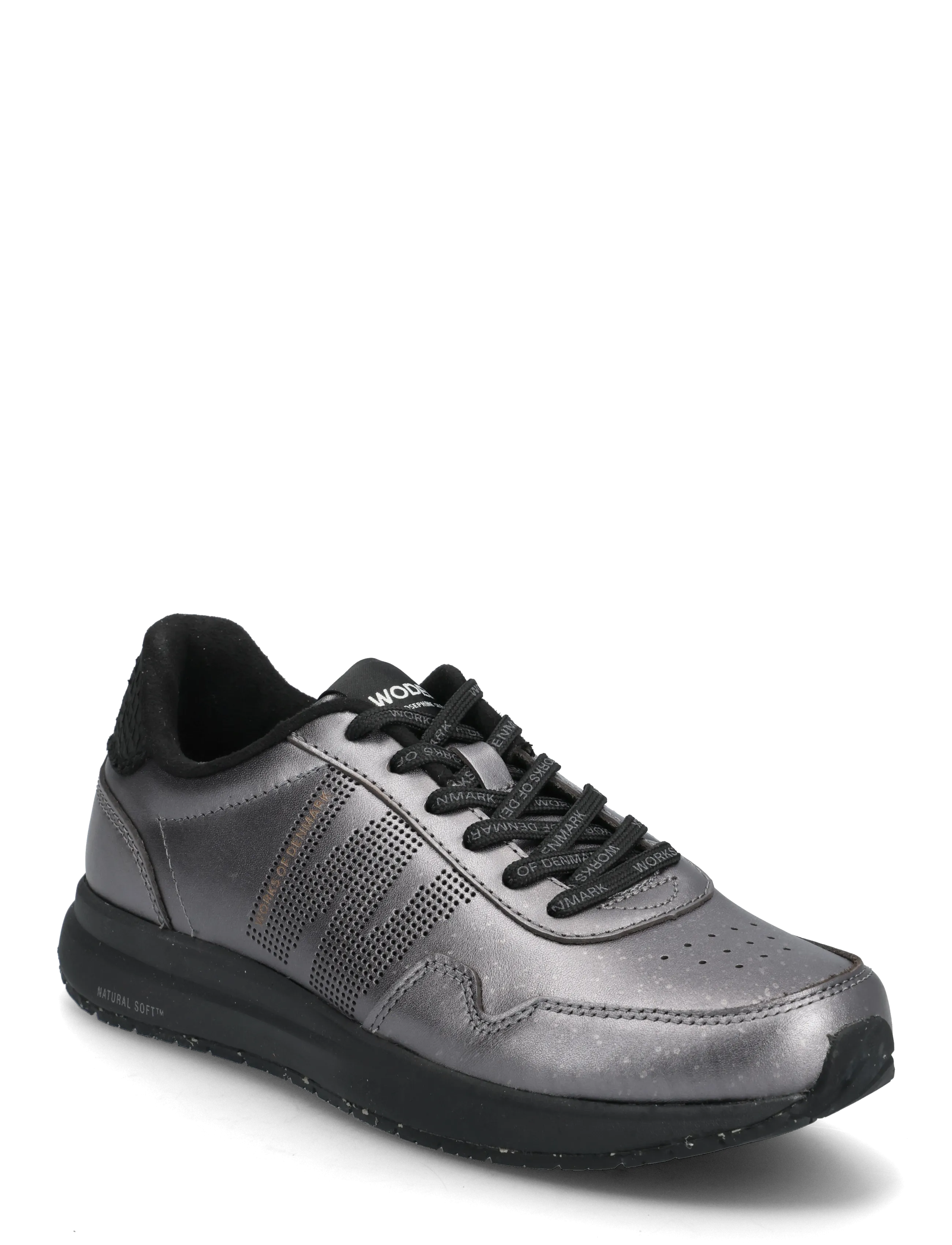 WODEN Js_Nora Natural Soft Metallic Silber - 37 - Damen
