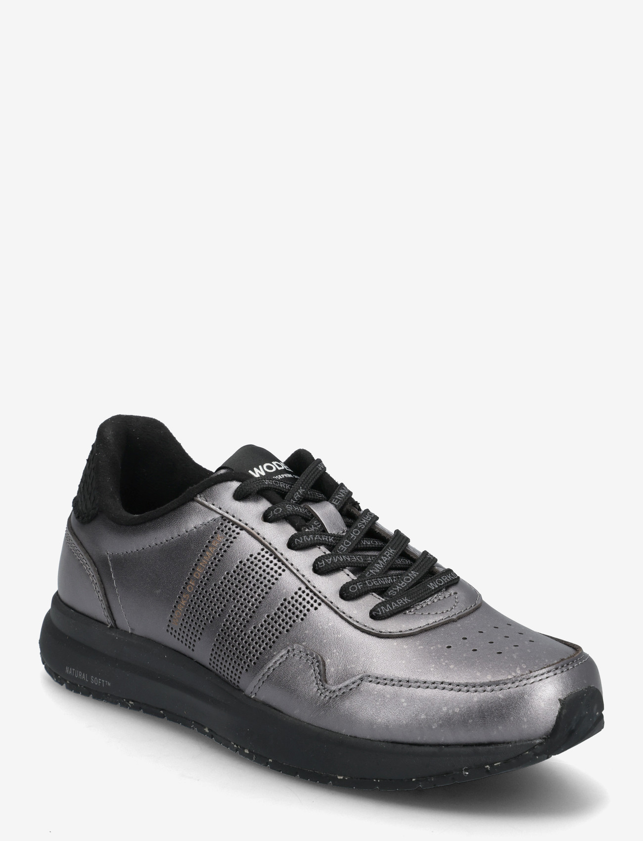 WODEN - JS_Nora Natural Soft Metallic - niedrige sneakers - gunmetal - 0