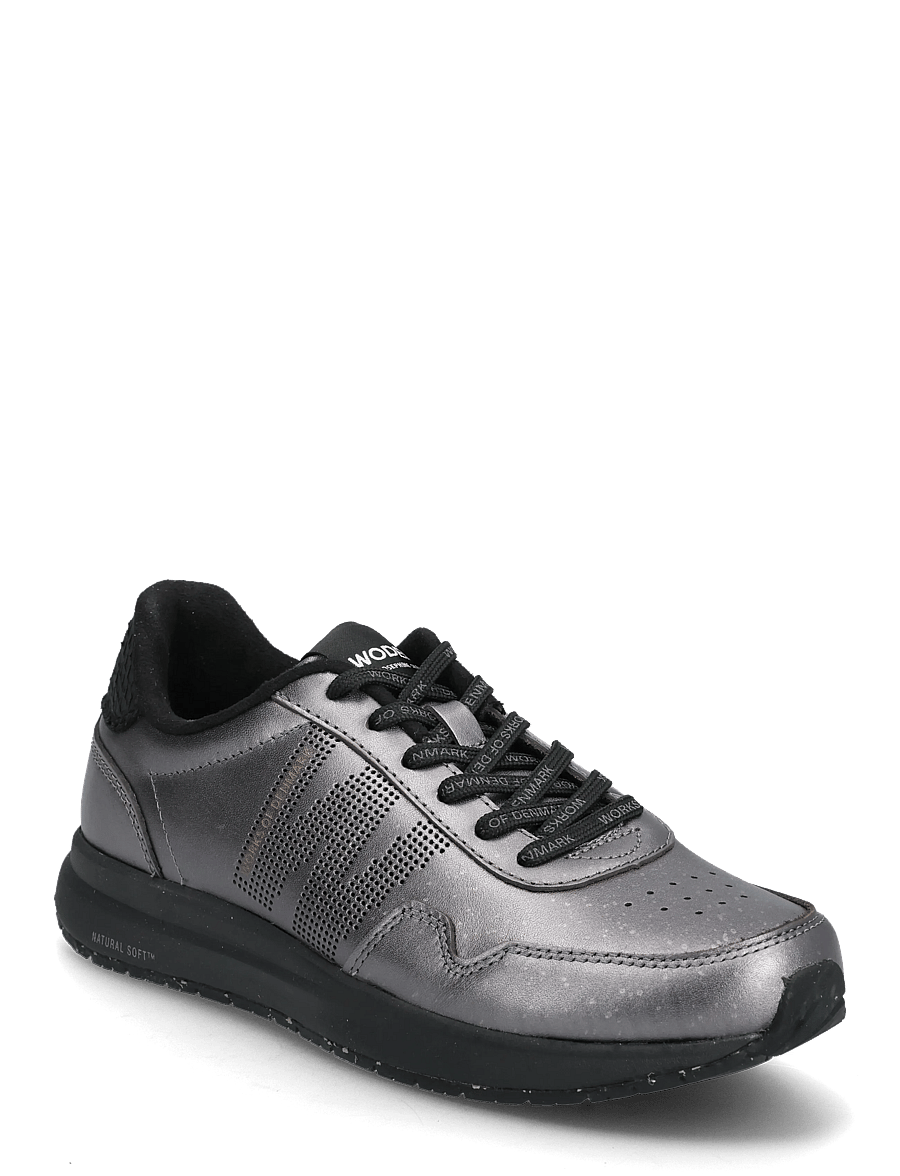 WODEN - JS_Nora Natural Soft Metallic - madala säärega tossud - gunmetal - 0