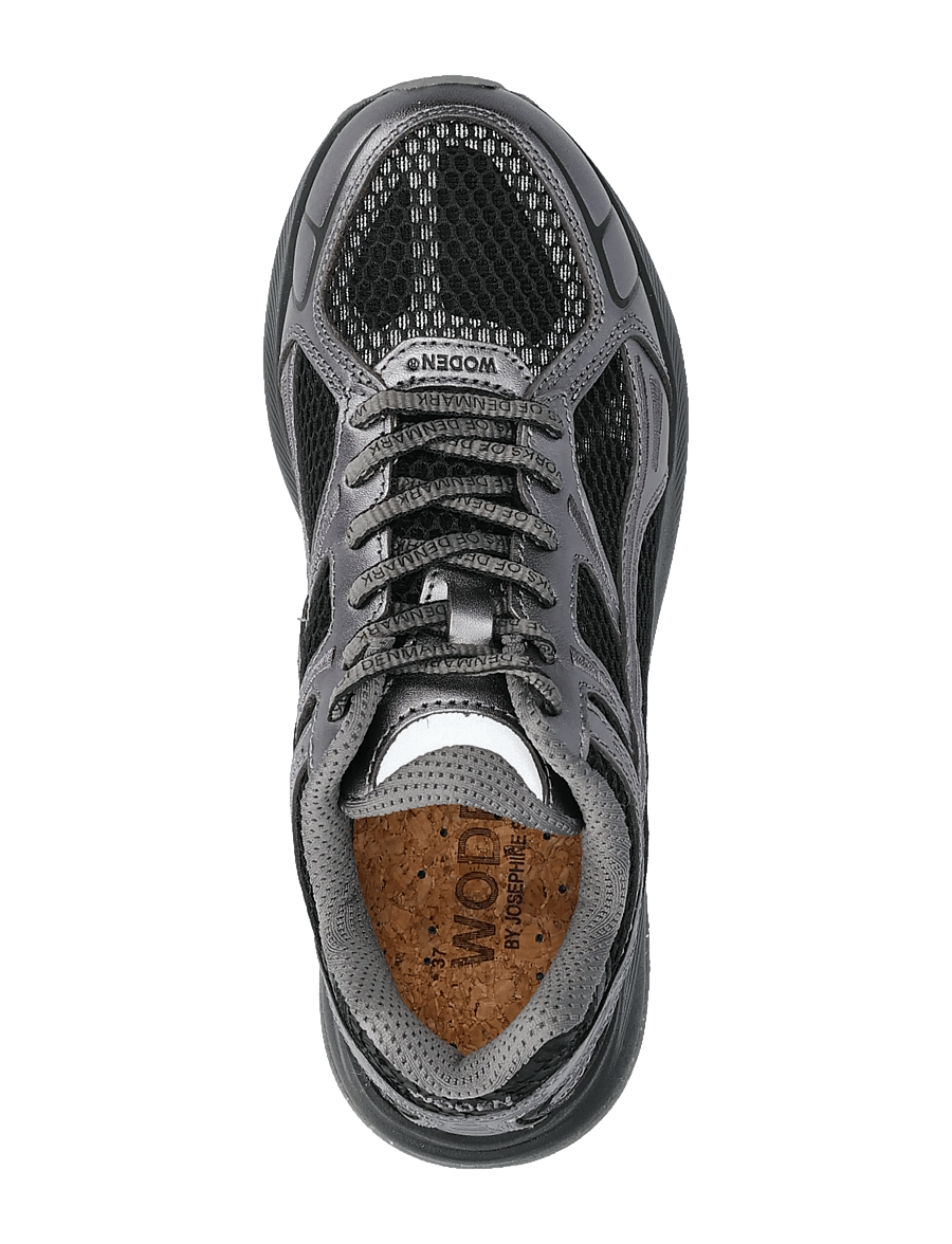 WODEN - JS_Freja Runner - baskets basses - gunmetal/black - 4