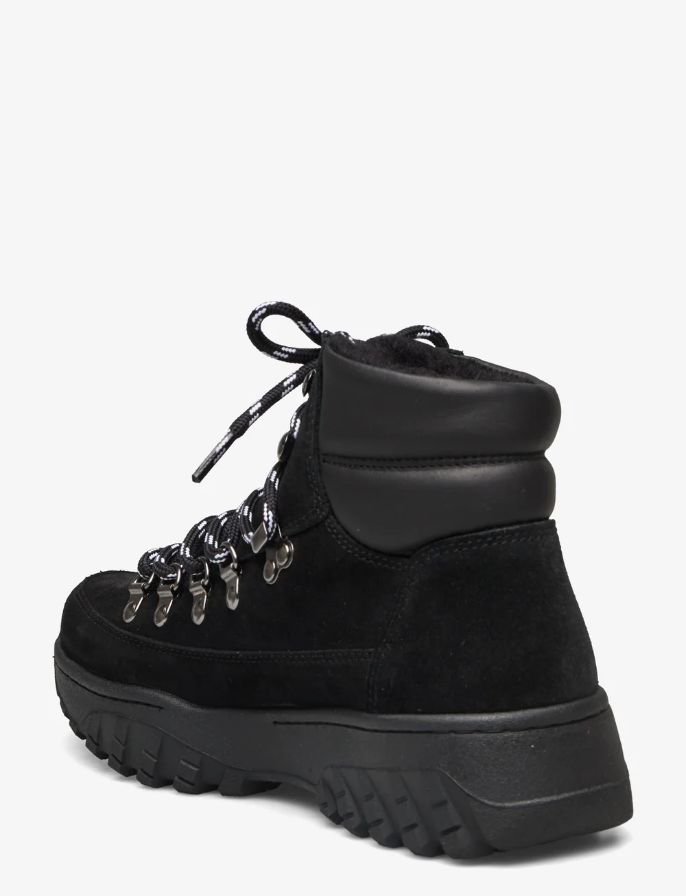 WODEN - Iris Track Suede - snørestøvler - black - 2