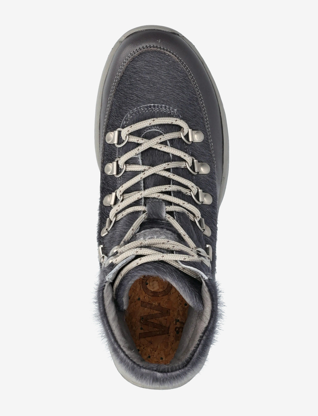 WODEN - Iris Track LH - flade ankelstøvler - dark grey/elephant - 3