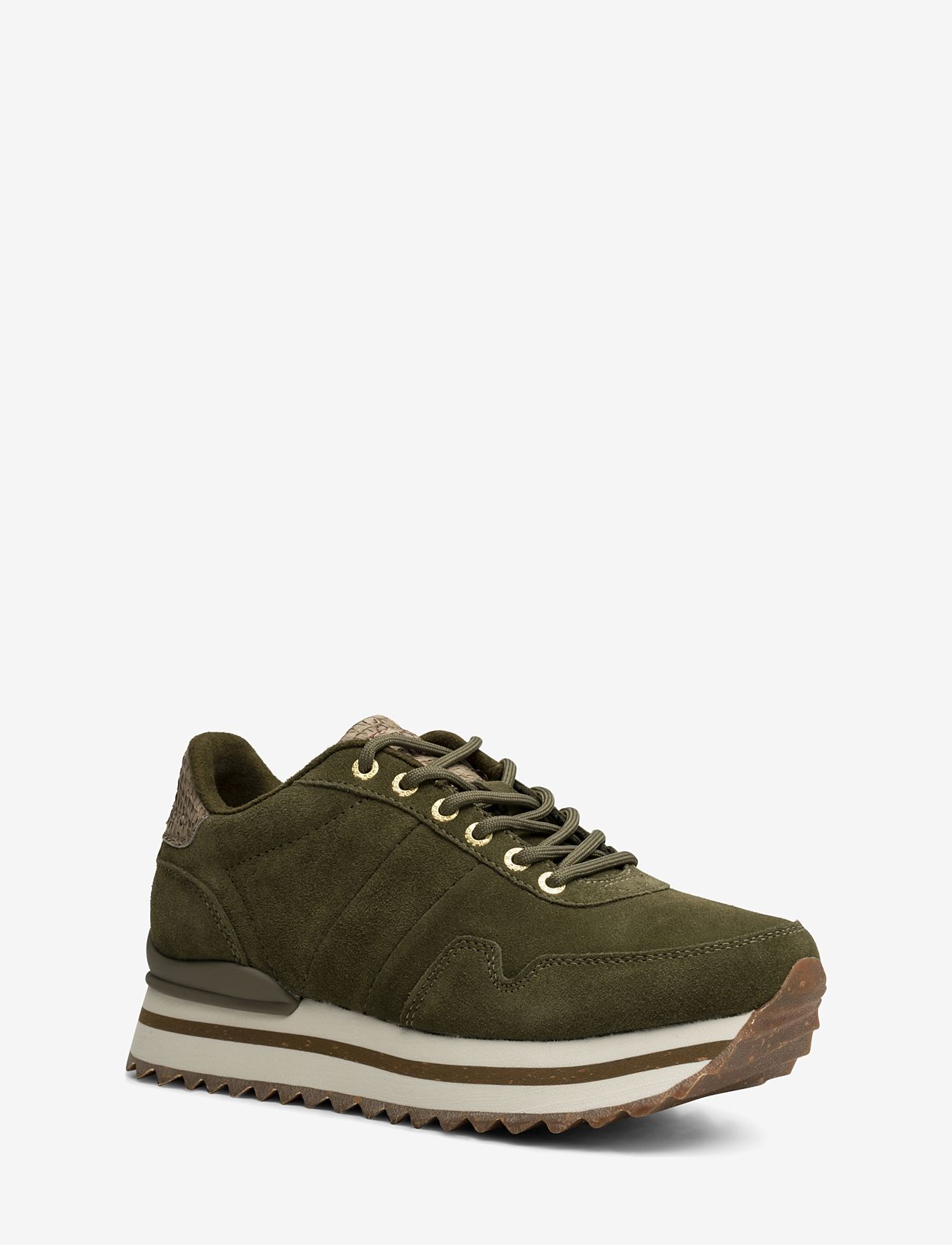 WODEN - Nora III Suede Plateau - 295 dark olive - 0