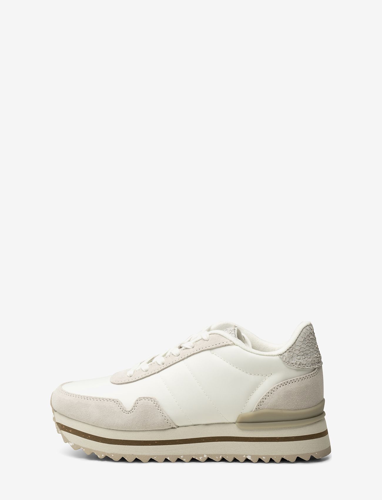 WODEN - Nora III Leather Plateau - sneakersy niskie - blanc de blanc - 1