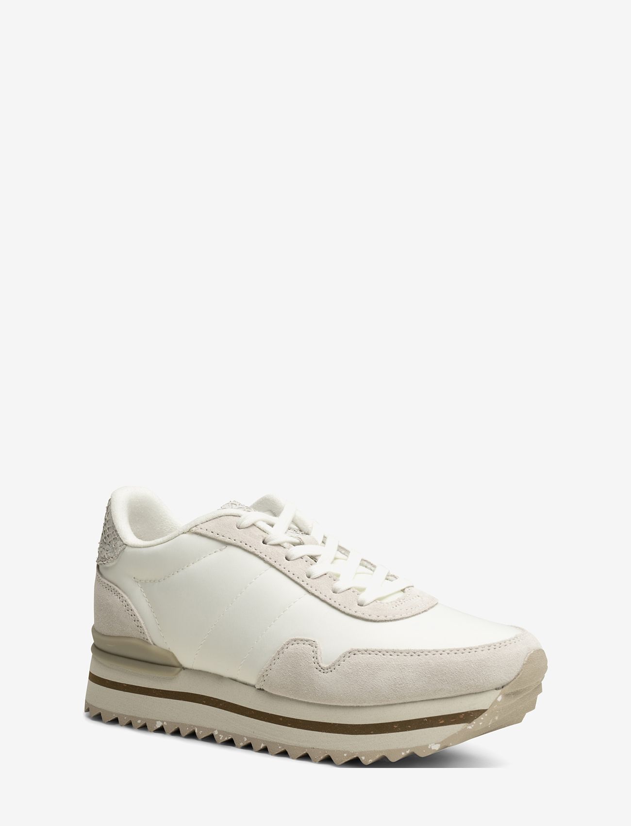 WODEN - Nora III Leather Plateau - låga sneakers - blanc de blanc - 0