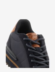 WODEN - Nora III Leather Plateau - lage sneakers - dark navy - 7