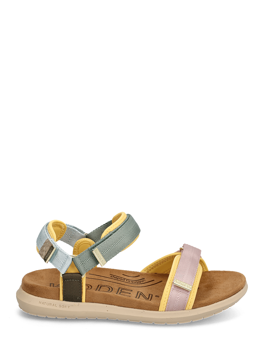 WODEN - Line Lite - flache sandalen - algae multi - 2