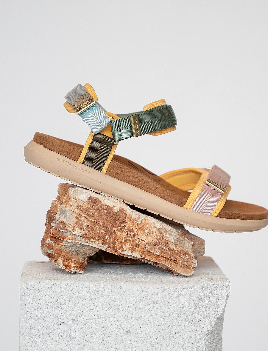 WODEN - Line Lite - flache sandalen - algae multi - 0
