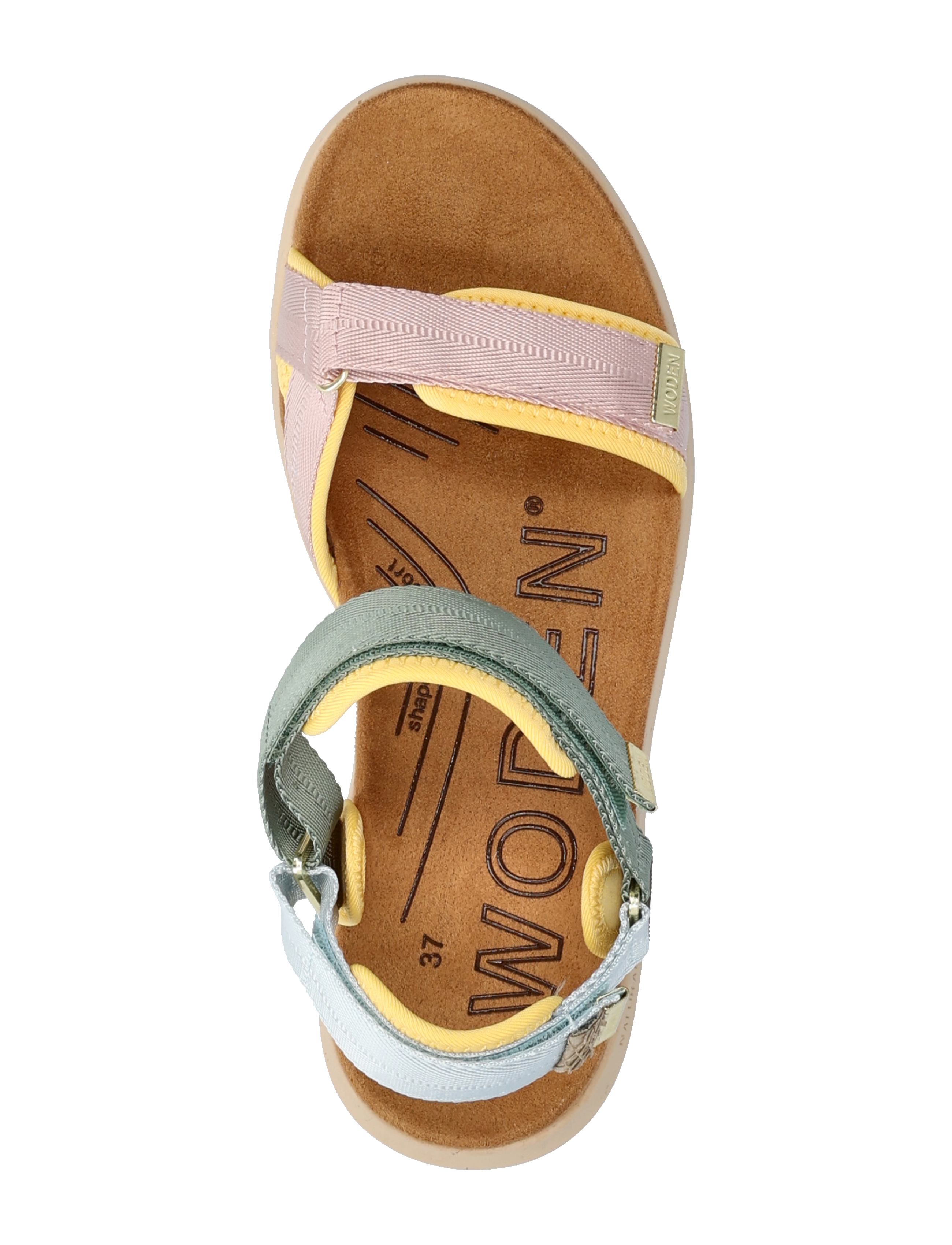 WODEN - Line Lite - flade sandaler - algae multi - 4
