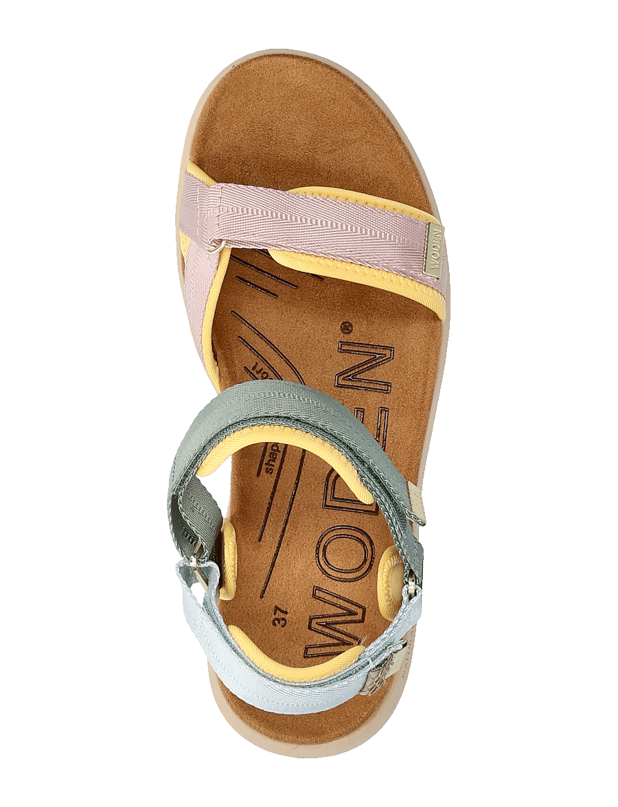 WODEN - Line Lite - flache sandalen - algae multi - 4
