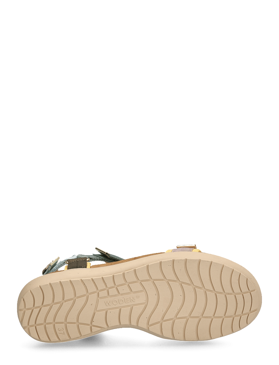 WODEN - Line Lite - flache sandalen - algae multi - 5