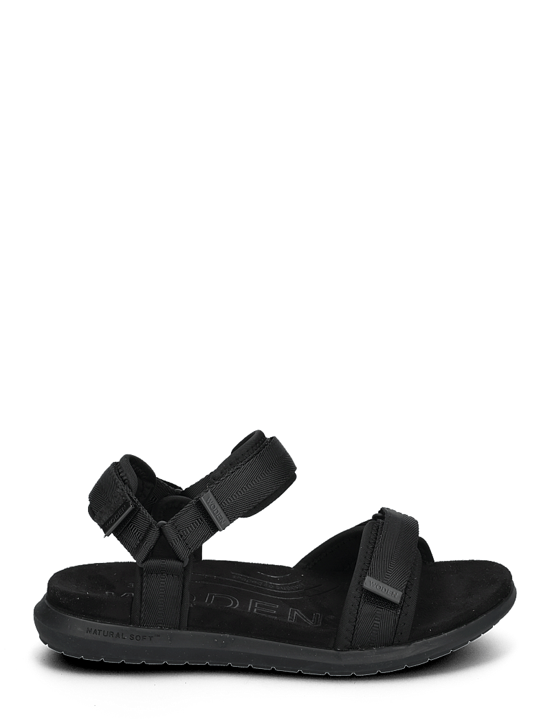 WODEN - Line Lite - flache sandalen - black - 1