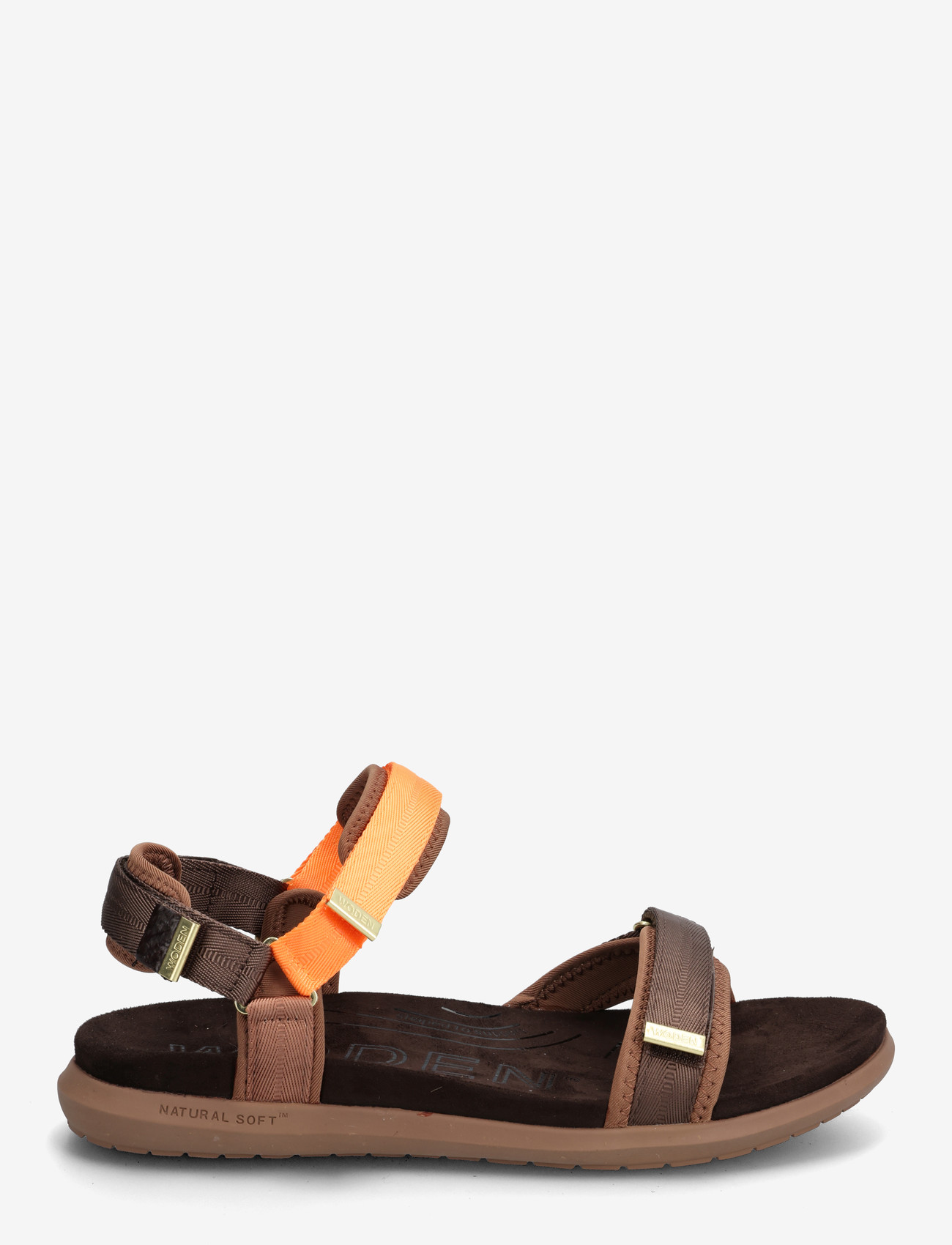 WODEN - Line Lite - kontsata sandaalid - chocolate multi - 1