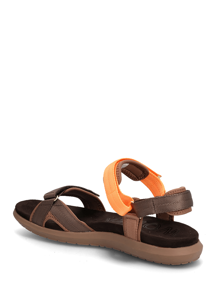 WODEN - Line Lite - flache sandalen - chocolate multi - 2
