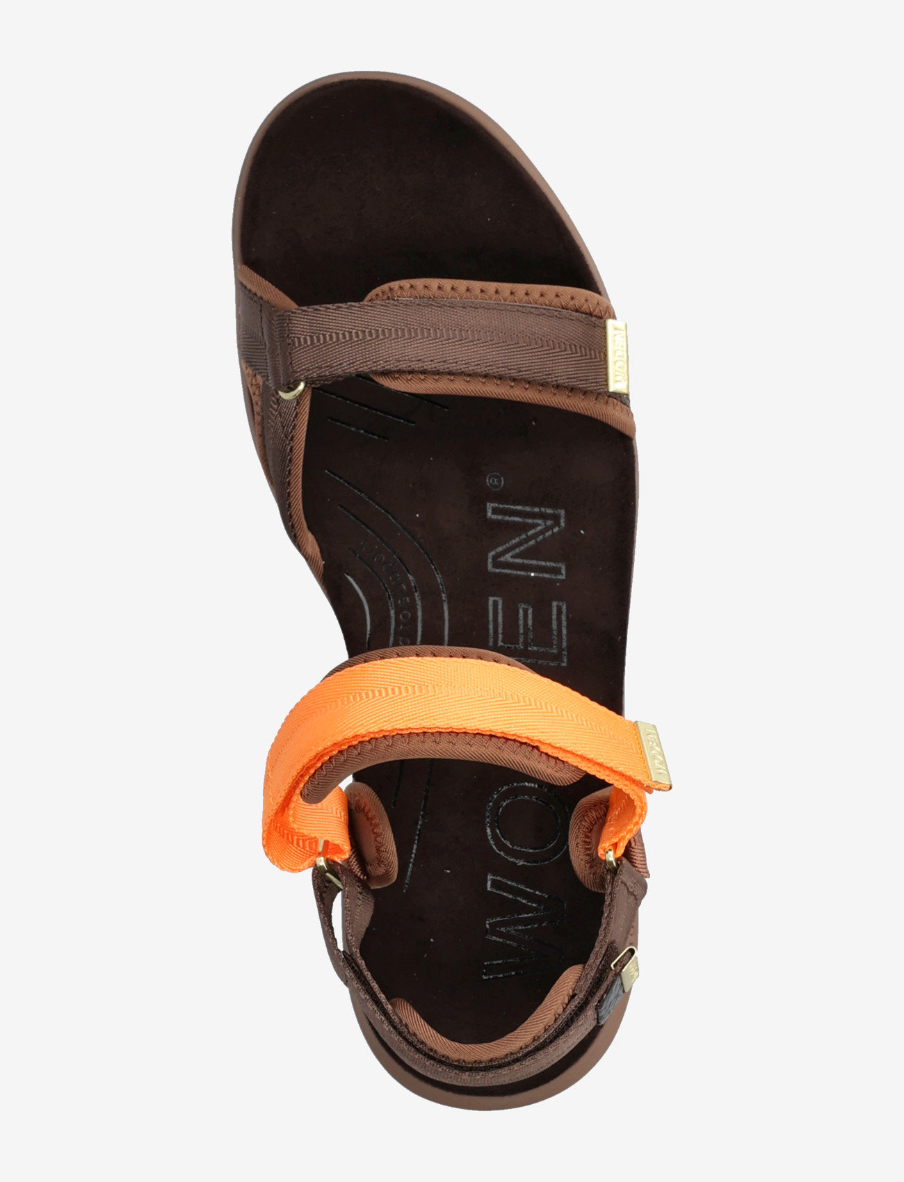 WODEN - Line Lite - kontsata sandaalid - chocolate multi - 3