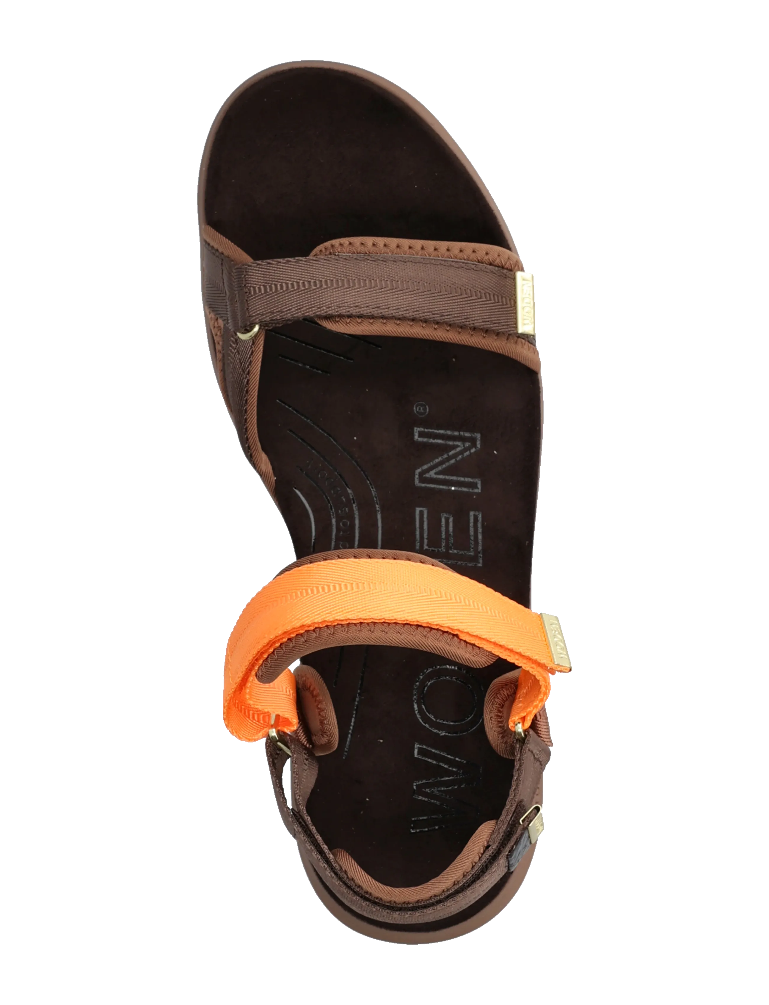 WODEN - Line Lite - flache sandalen - chocolate multi - 3