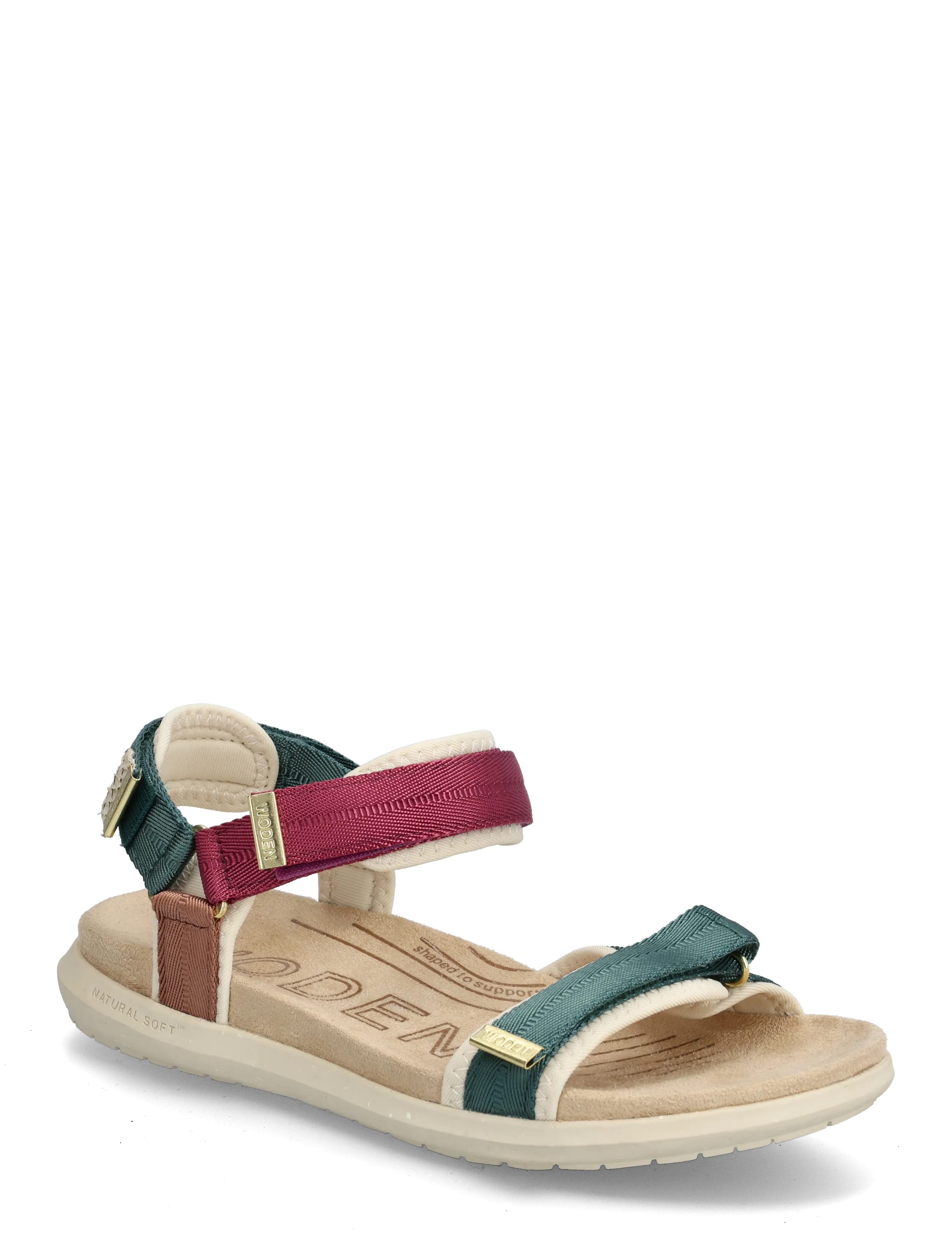WODEN Line Lite, 42, Green, Sandaler > Flade, Dame
