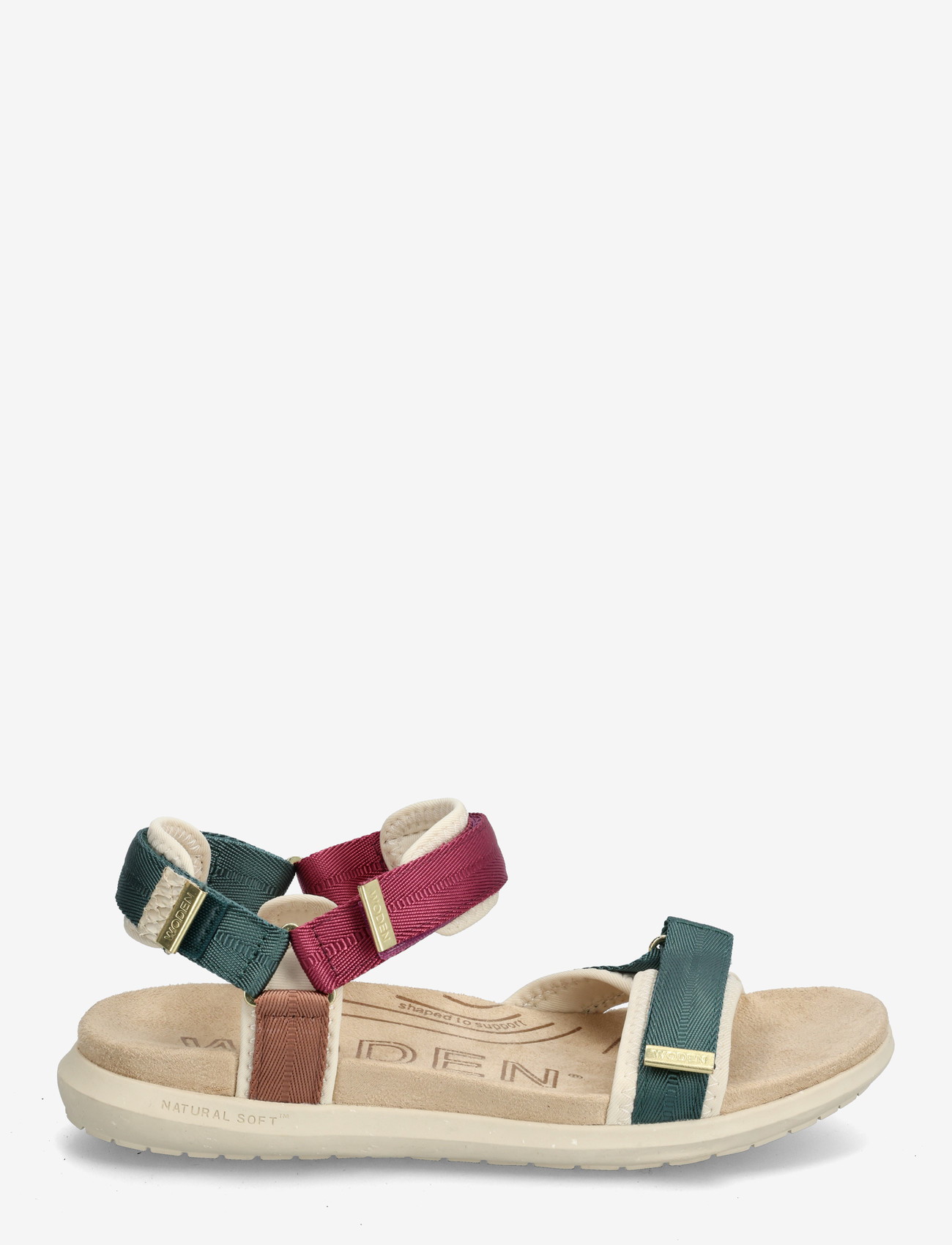 WODEN - Line Lite - kontsata sandaalid - deep forest multi - 1