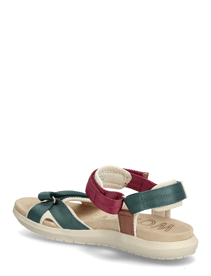 WODEN - Line Lite - flache sandalen - deep forest multi - 2
