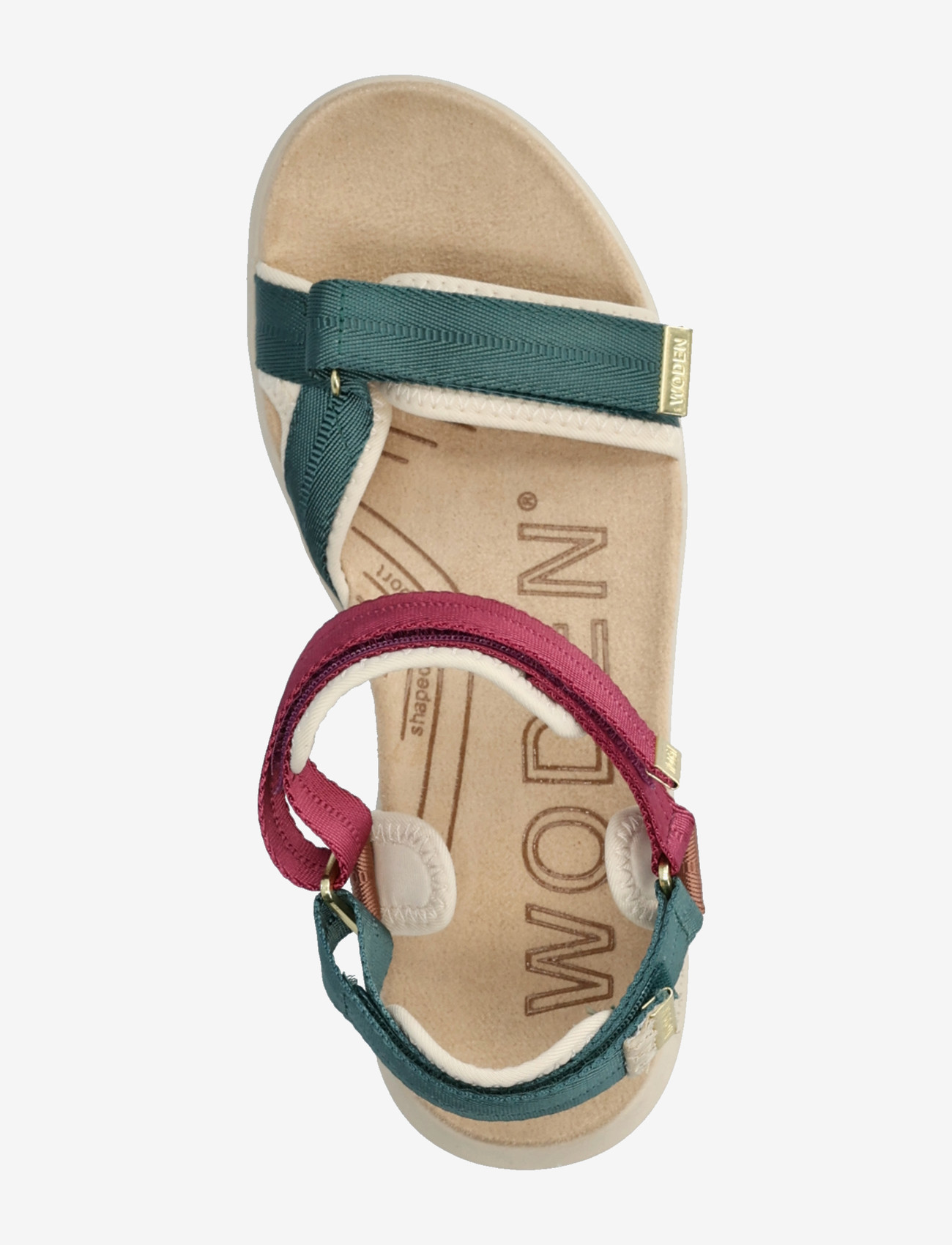 WODEN - Line Lite - kontsata sandaalid - deep forest multi - 3