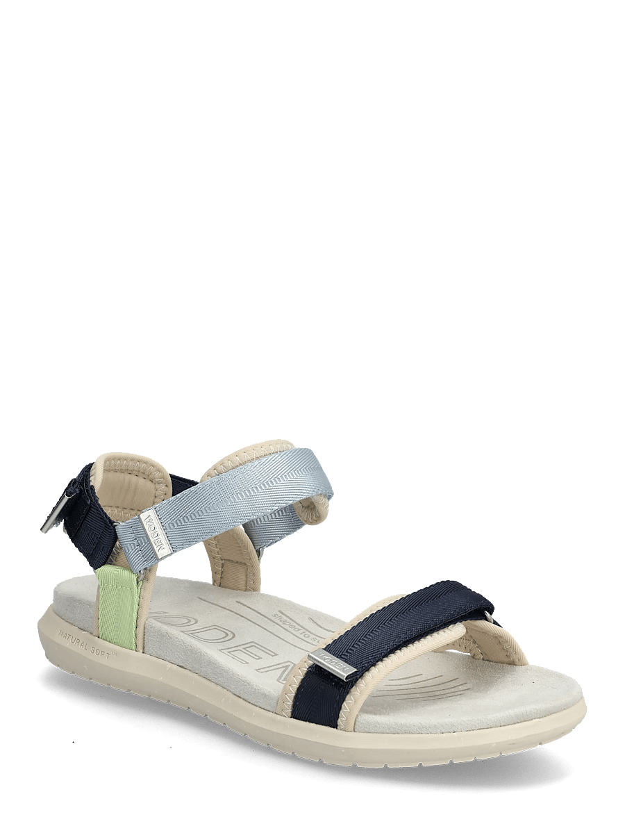 WODEN - Line Lite - flache sandalen - moonstone multi - 0