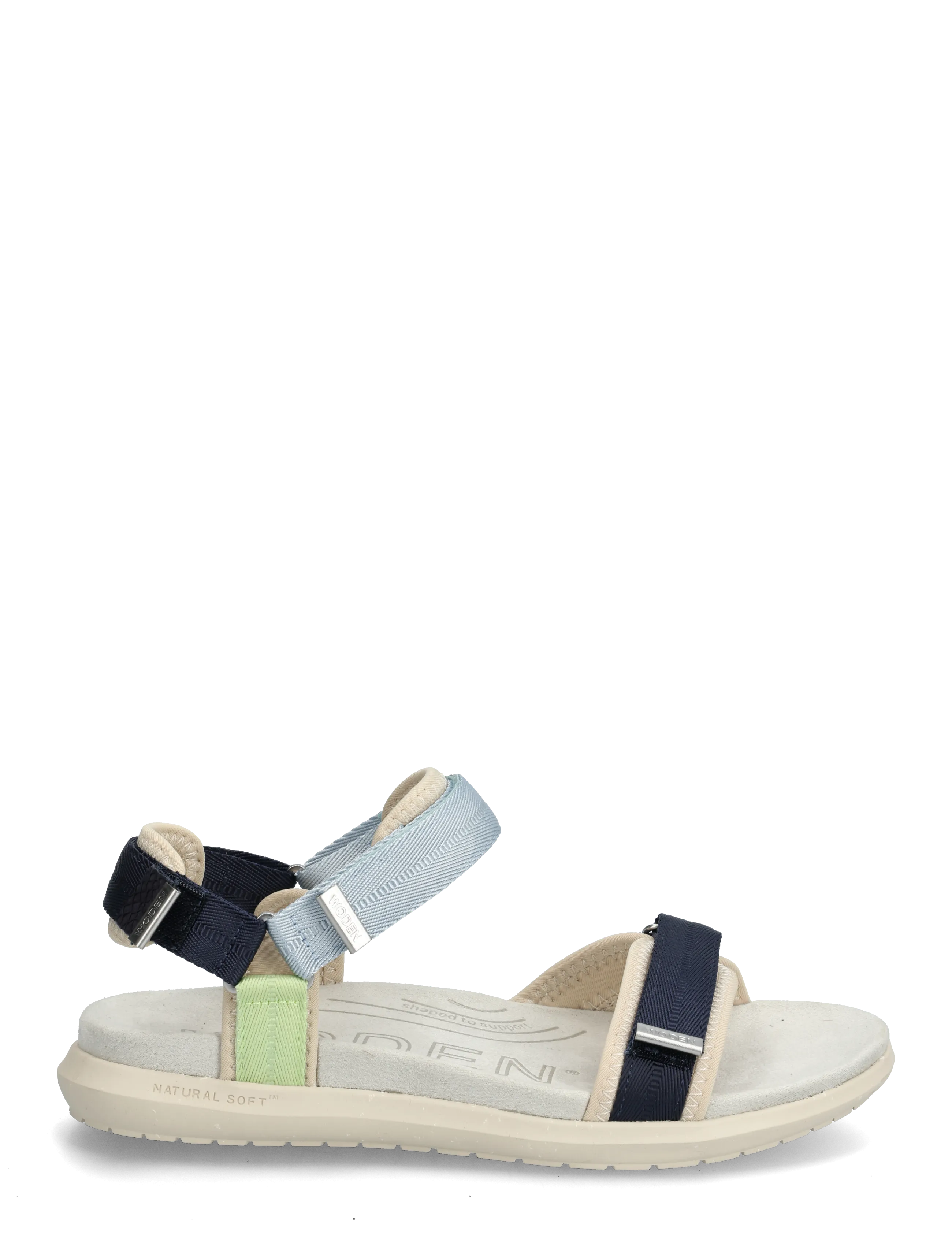 WODEN - Line Lite - flache sandalen - moonstone multi - 1