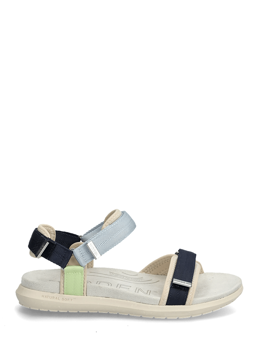 WODEN - Line Lite - flache sandalen - moonstone multi - 1