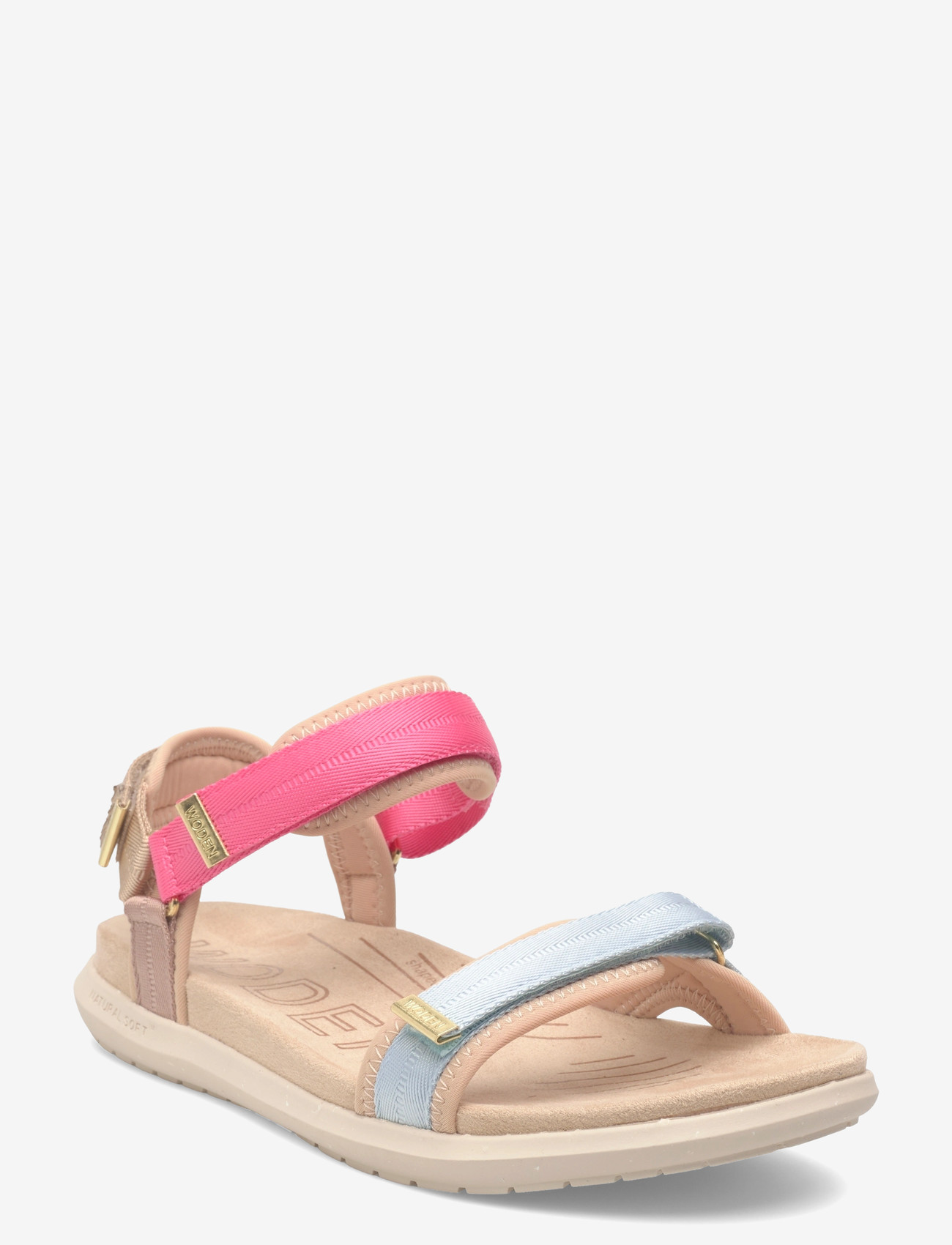 WODEN - Line Lite - flade sandaler - raspberry multi - 0