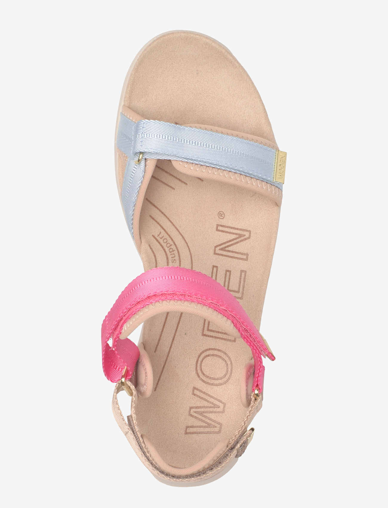 WODEN - Line Lite - flade sandaler - raspberry multi - 3