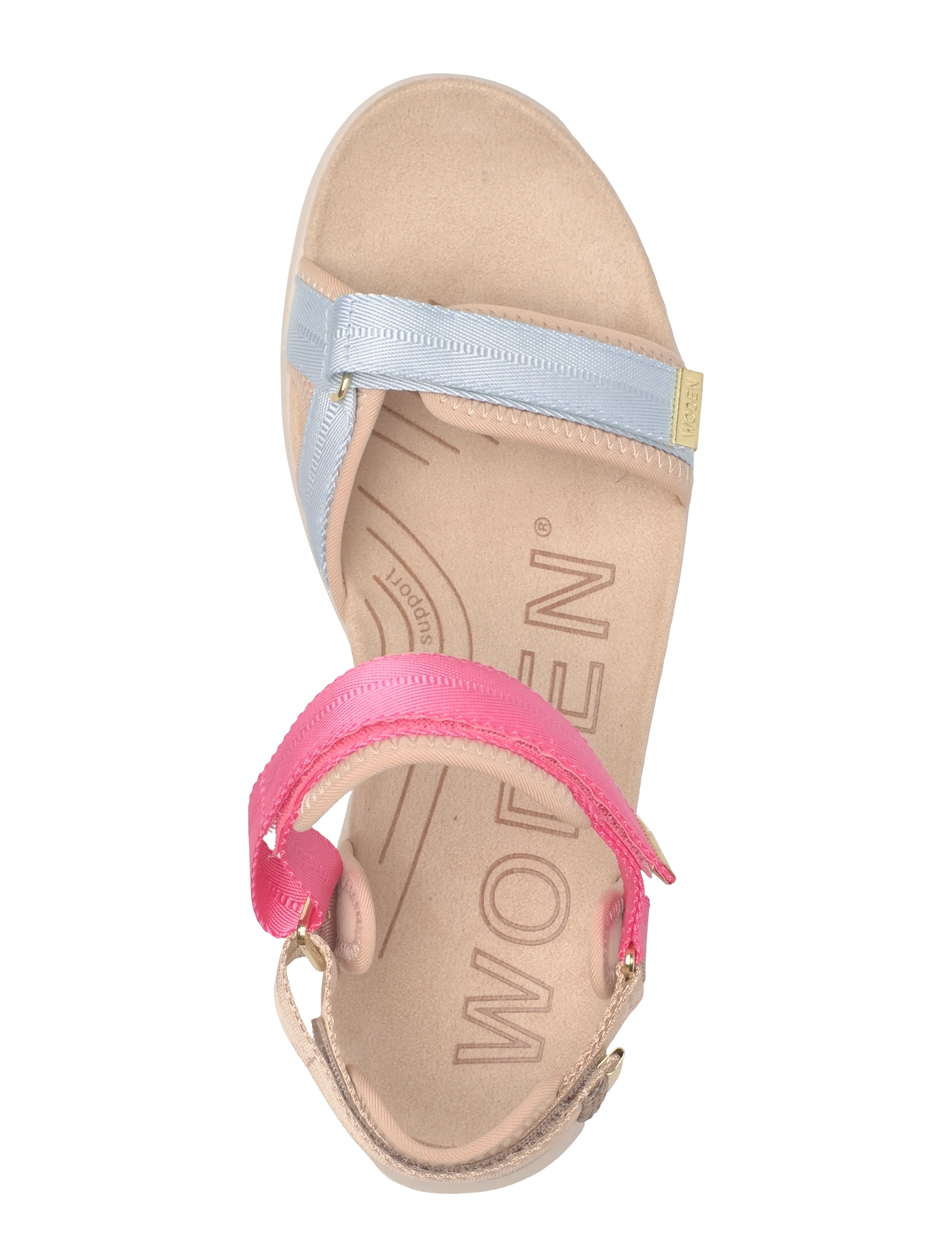 WODEN - Line Lite - flache sandalen - raspberry multi - 3