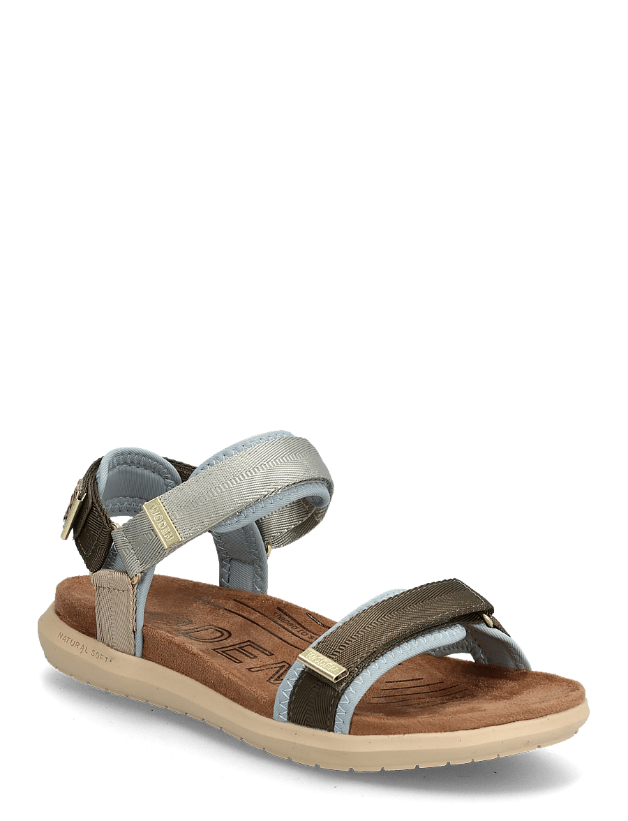 WODEN - Line Lite - flache sandalen - stone multi - 0
