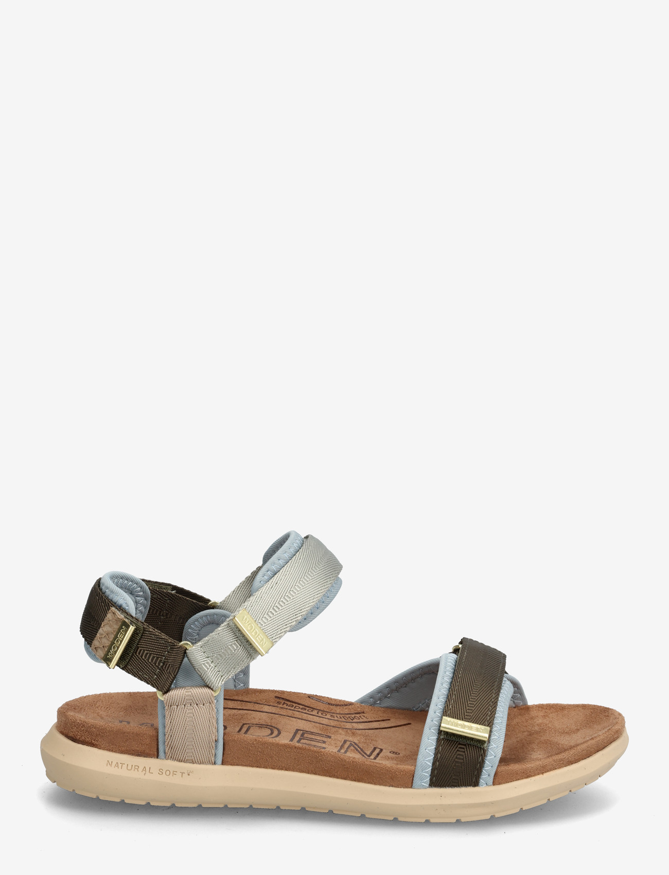 WODEN - Line Lite - kontsata sandaalid - stone multi - 1