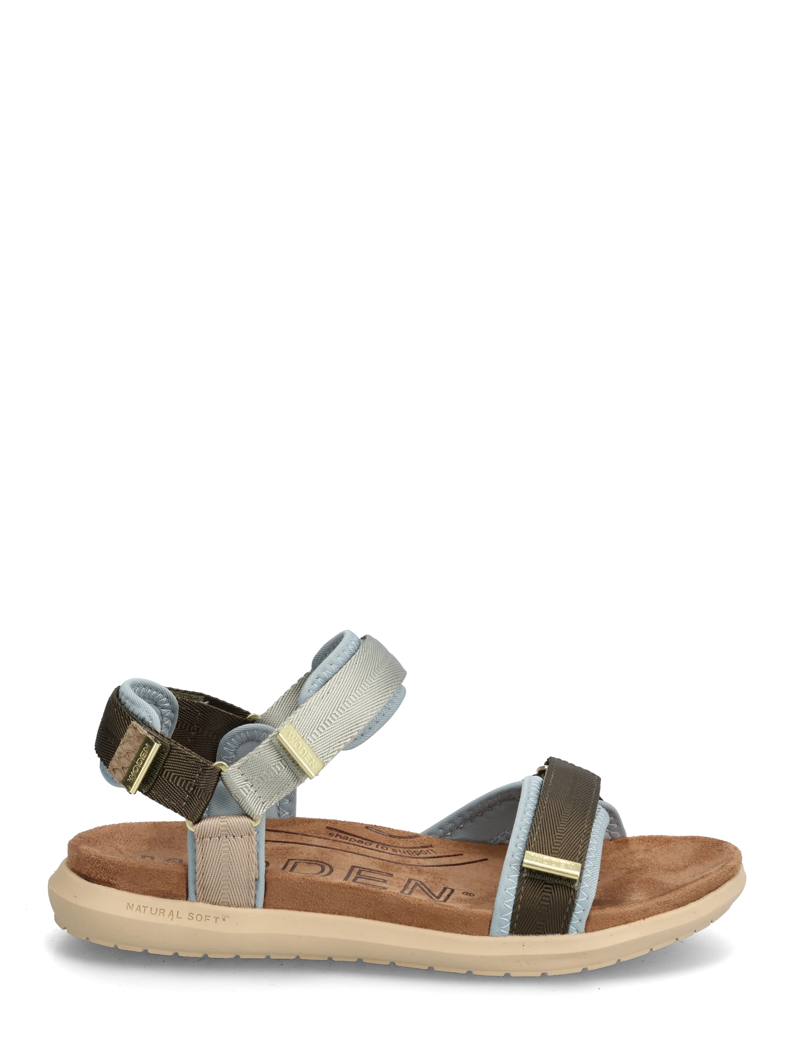 WODEN - Line Lite - flache sandalen - stone multi - 1