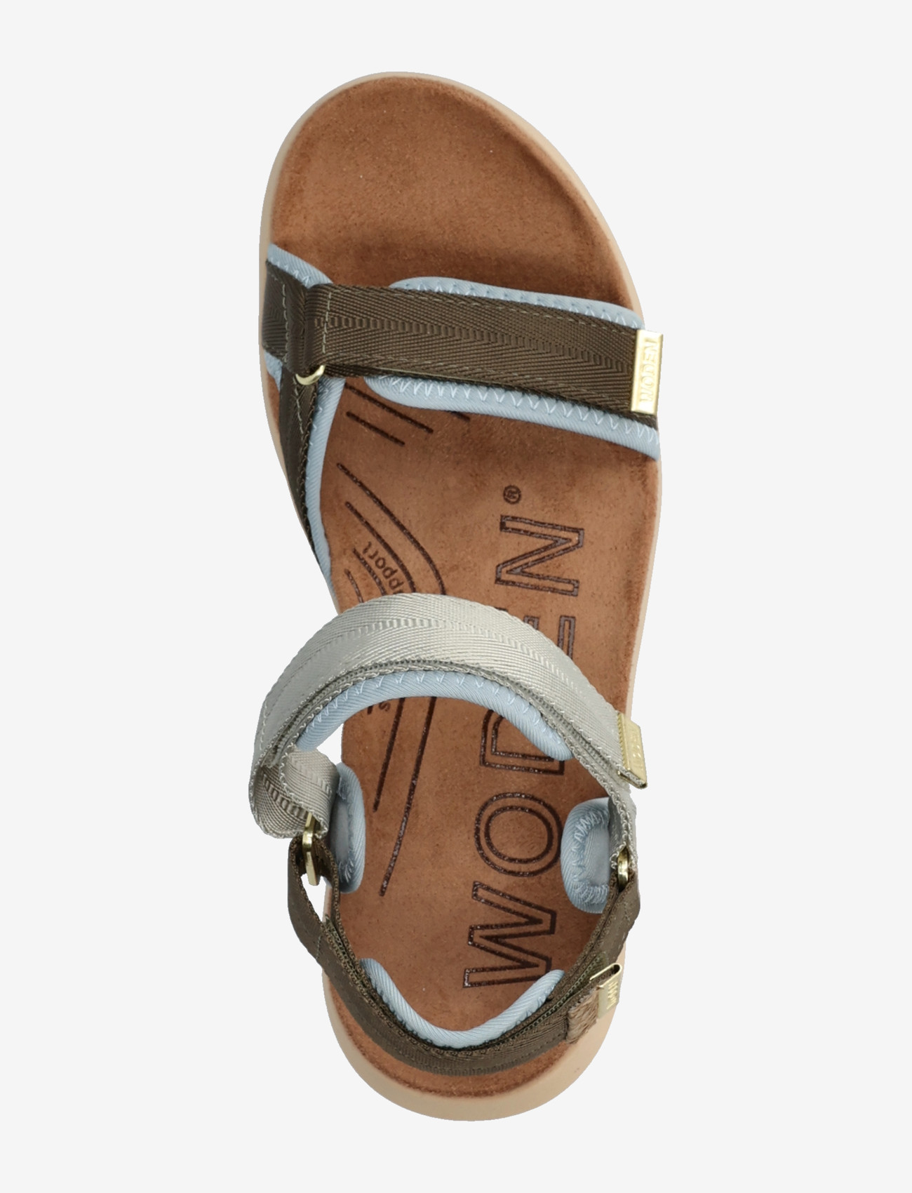 WODEN - Line Lite - kontsata sandaalid - stone multi - 3