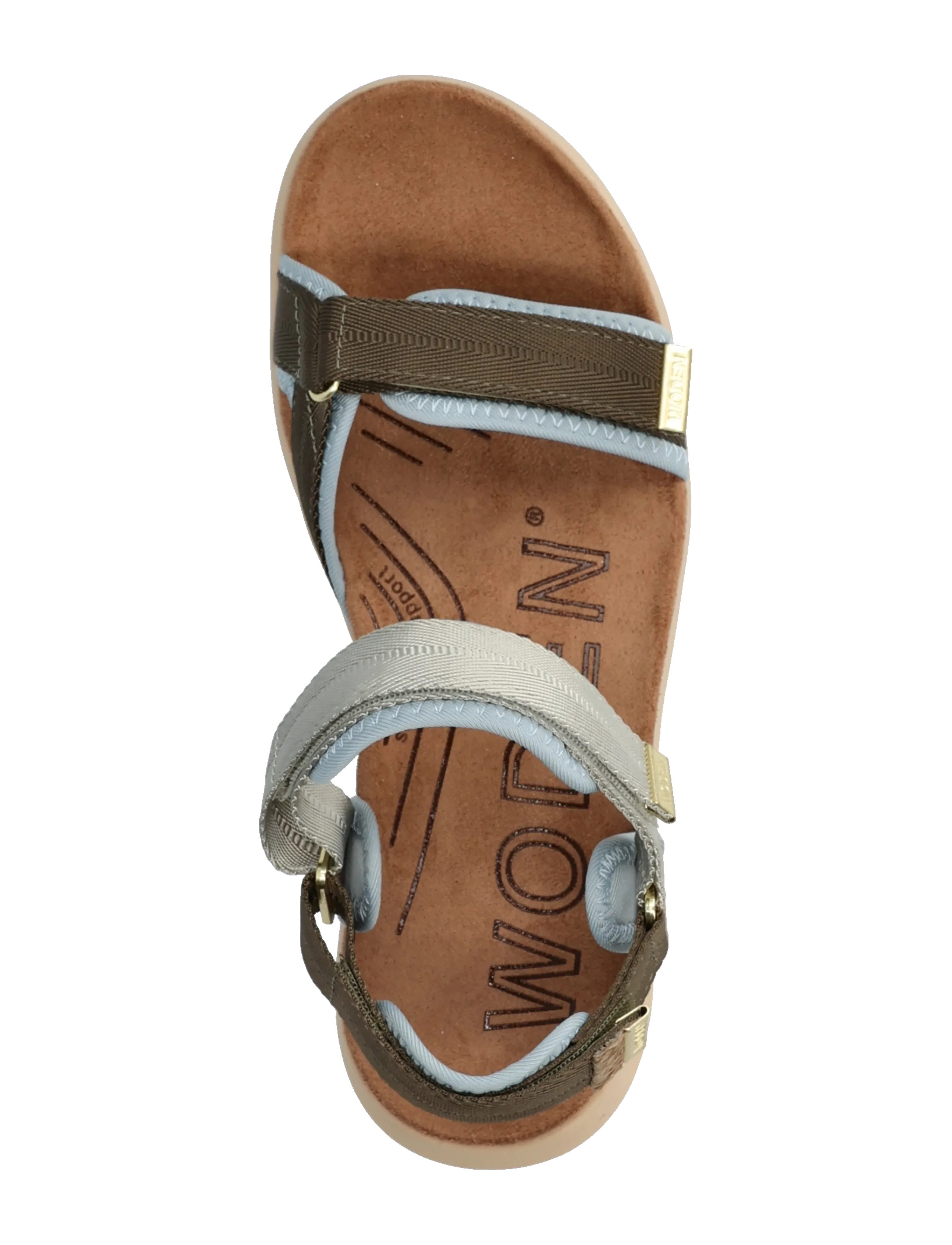 WODEN - Line Lite - flache sandalen - stone multi - 3