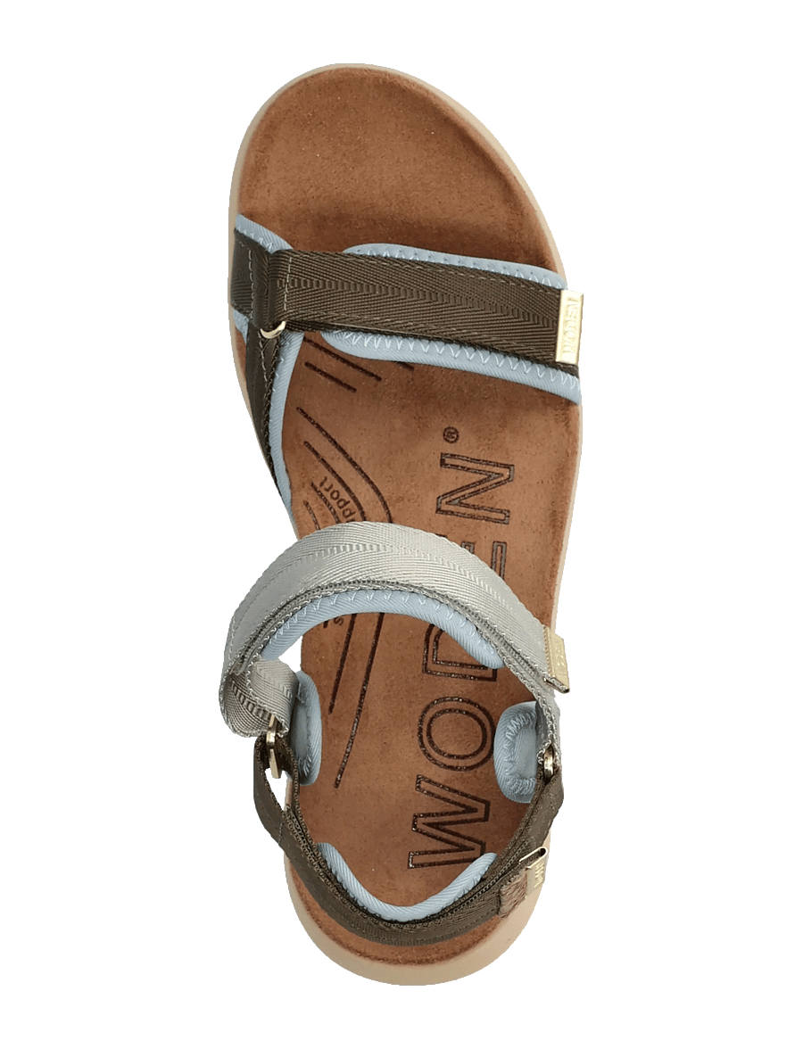 WODEN - Line Lite - flache sandalen - stone multi - 3