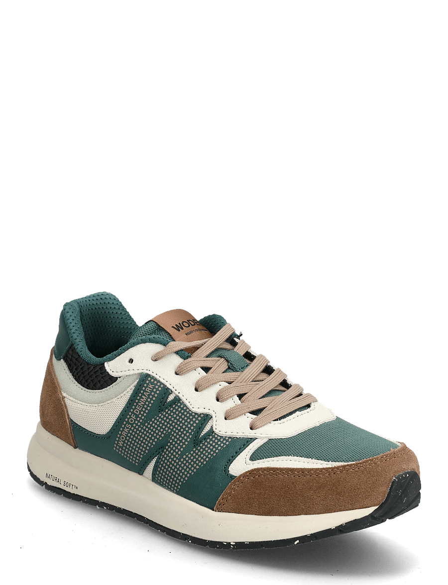WODEN - Rigmor - lave sneakers - caramel/deep forest - 0