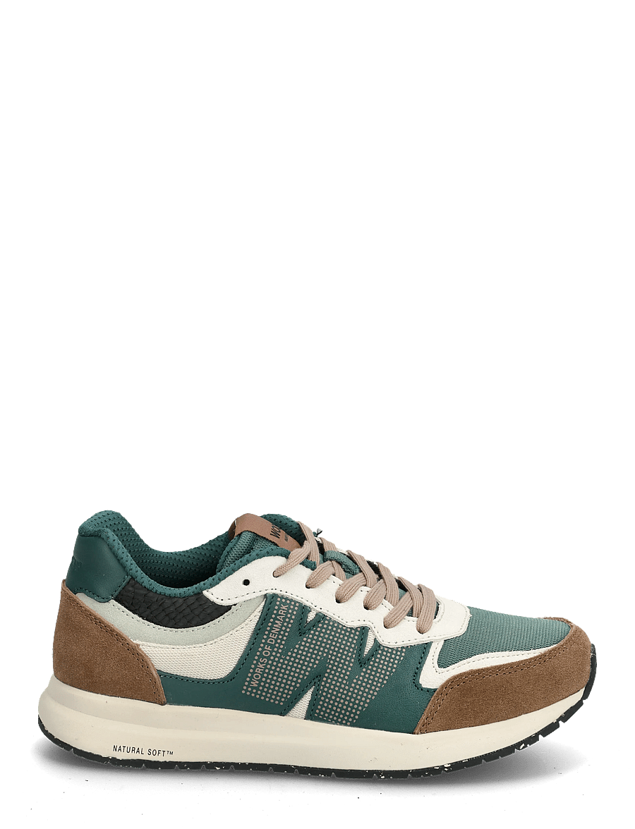 WODEN - Rigmor - lave sneakers - caramel/deep forest - 1