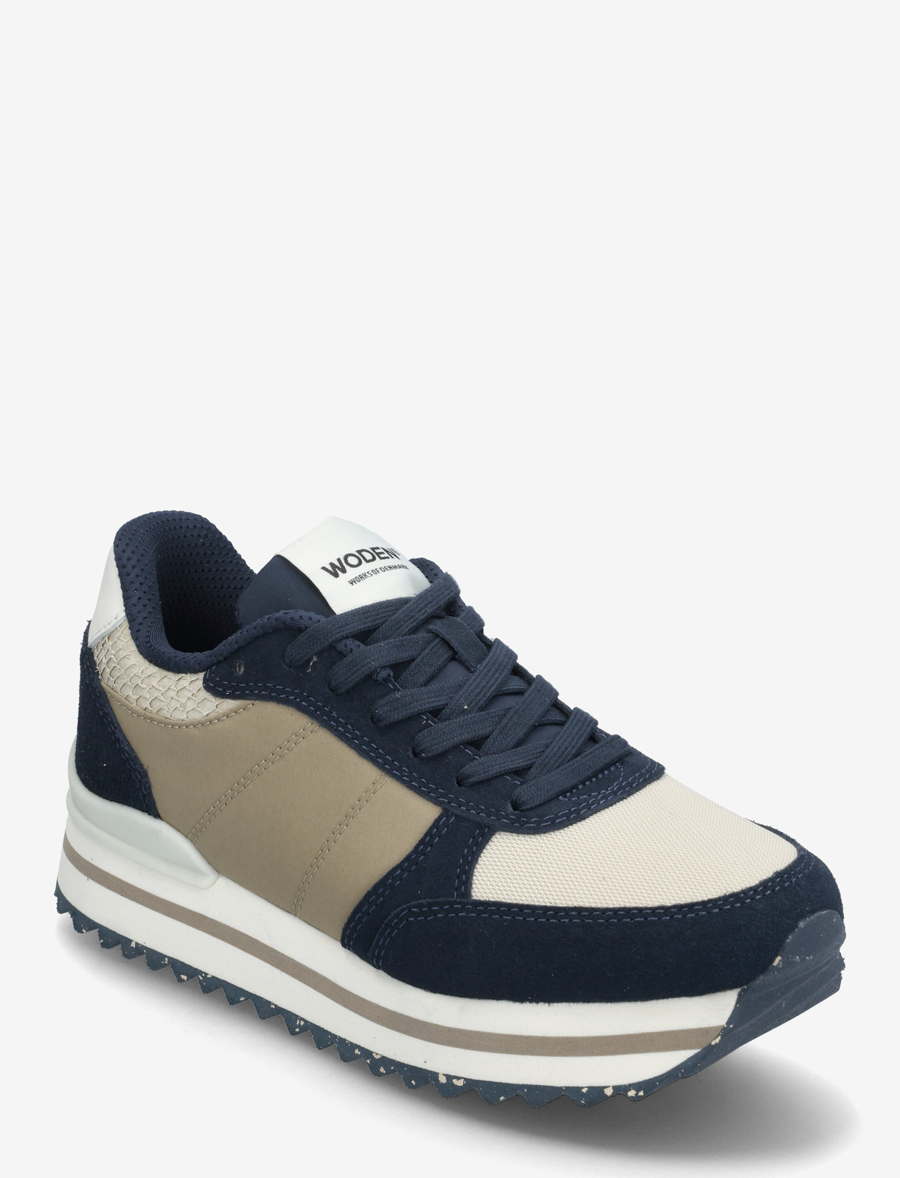 WODEN - Ronja Plateau - niedrige sneakers - navy multi - 0