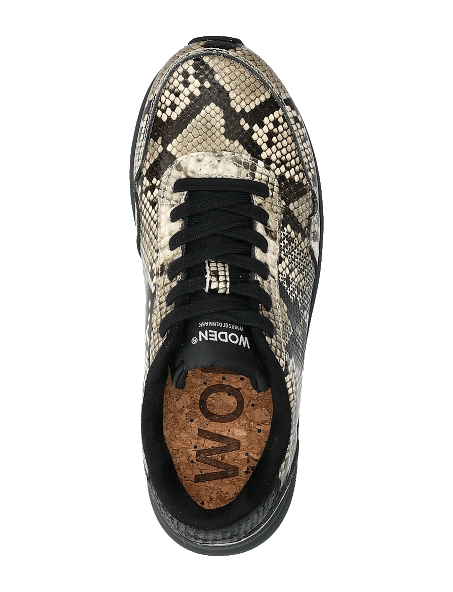 WODEN - Nora Natural Soft Snake - låga sneakers - snake - 3